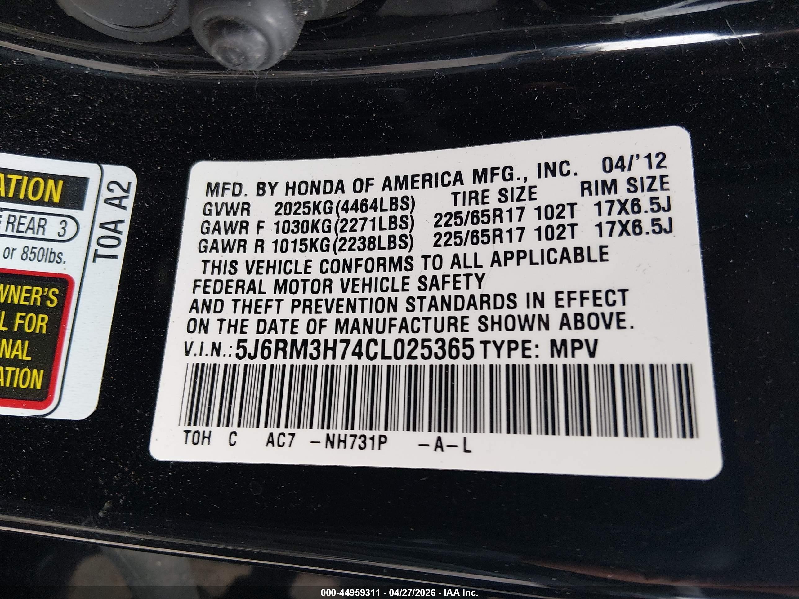 HONDA CR-V image 9
