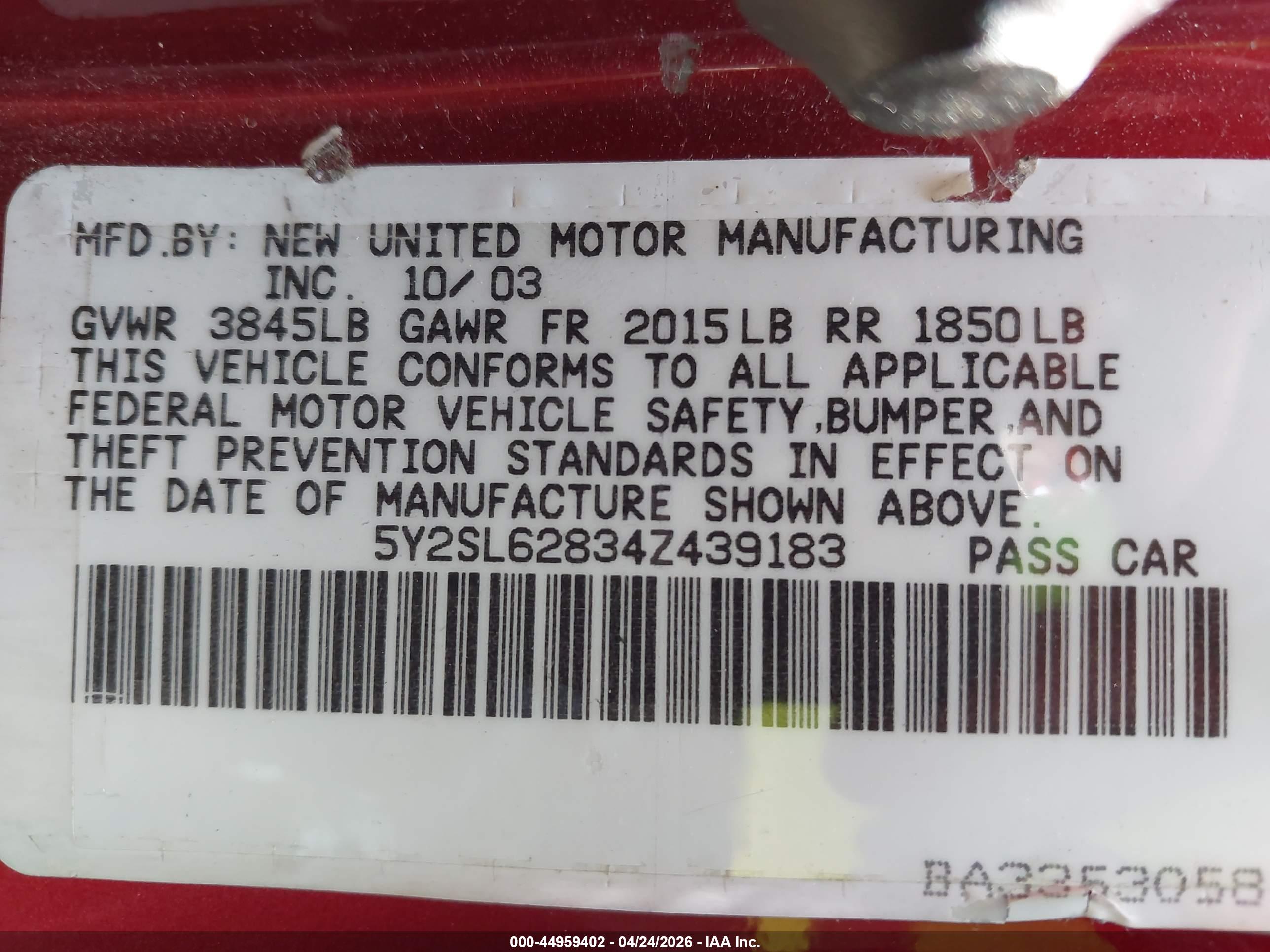 PONTIAC VIBE image 9