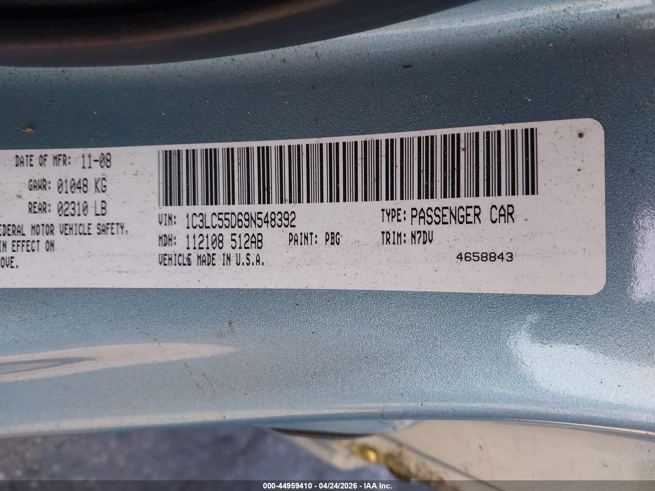 CHRYSLER SEBRING image 9