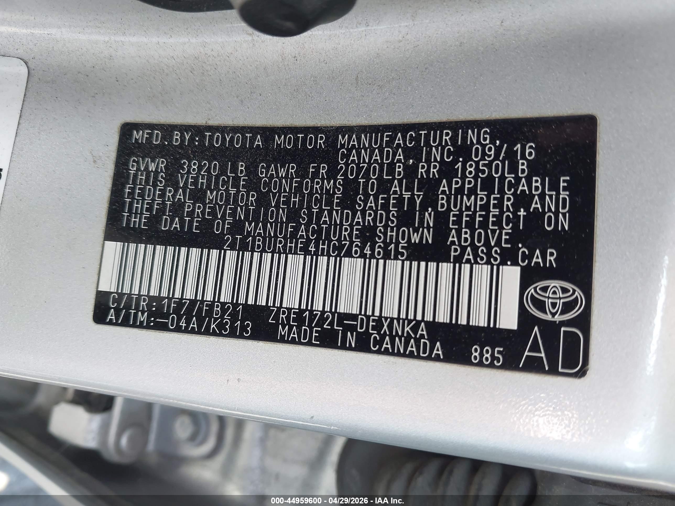 TOYOTA COROLLA image 9
