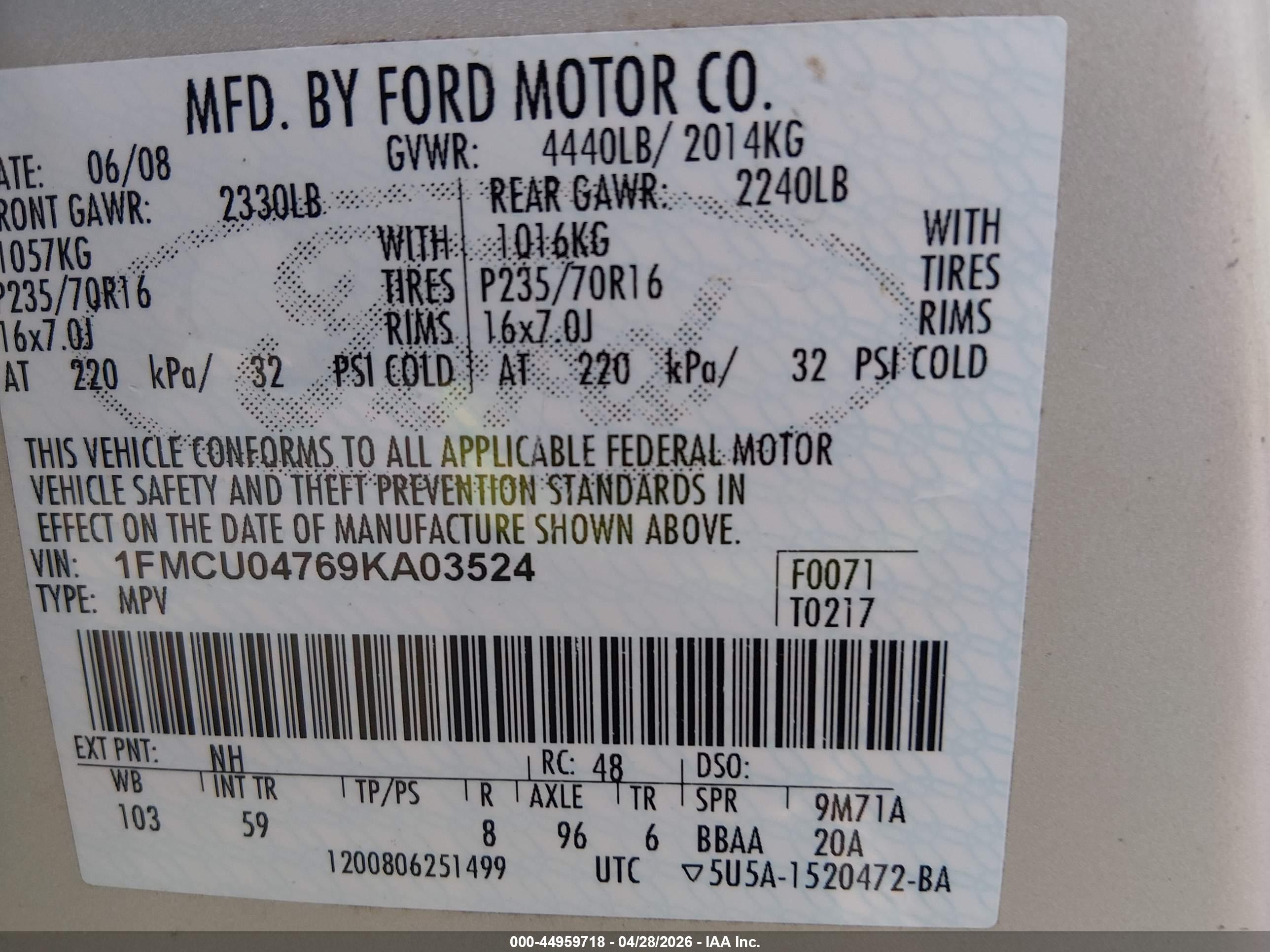 FORD ESCAPE image 9