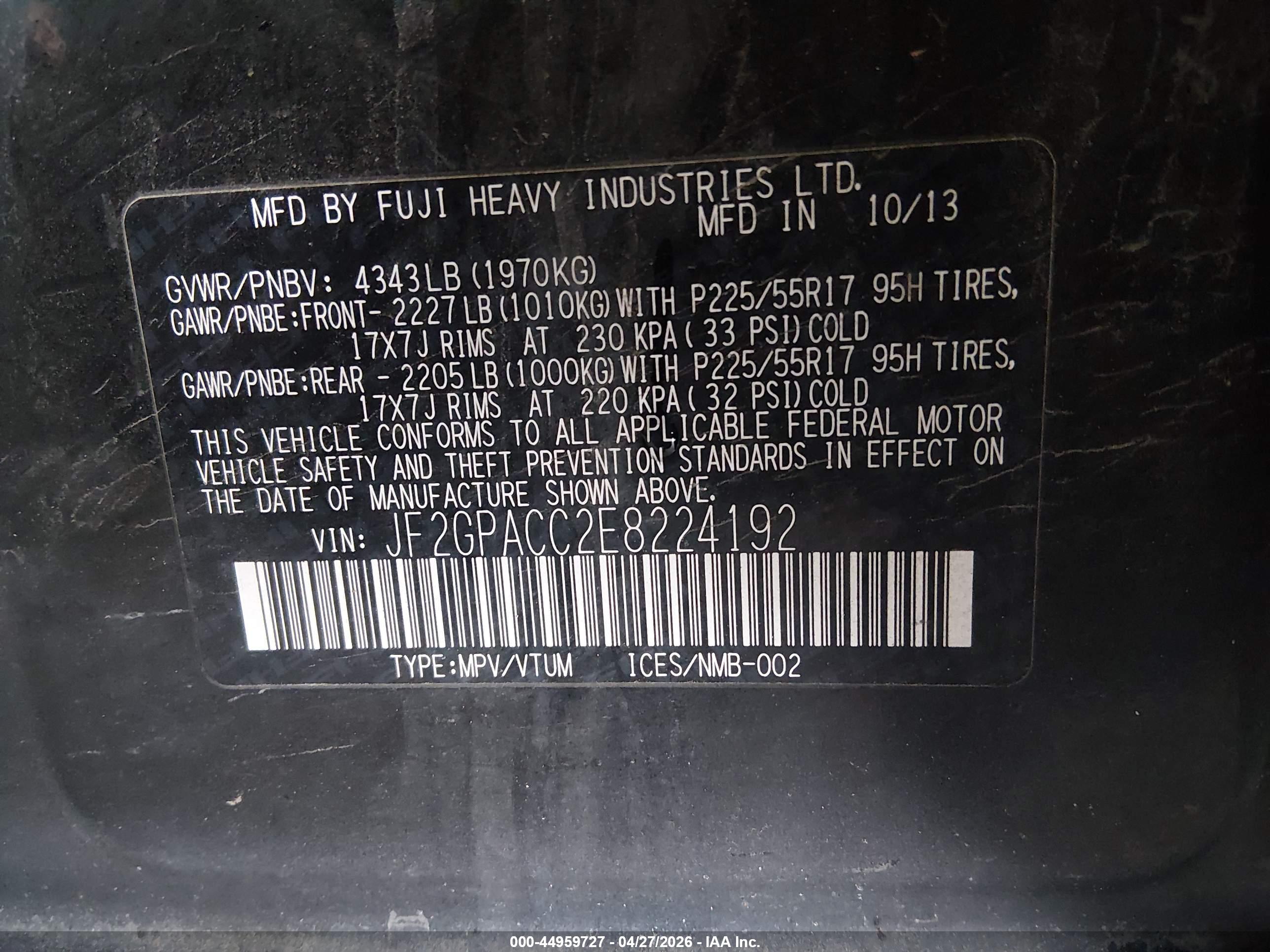 SUBARU XV image 9