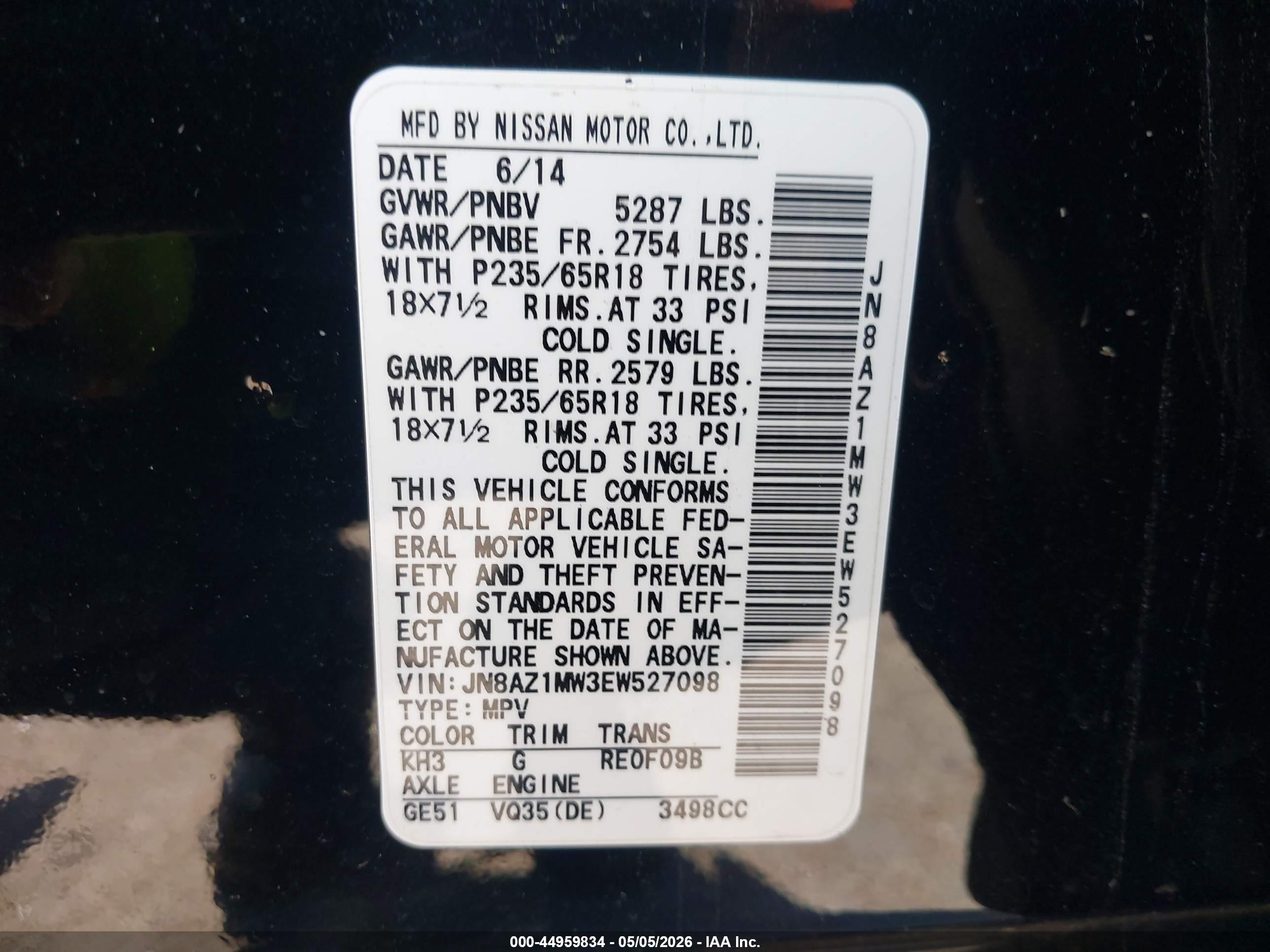 NISSAN MURANO image 9