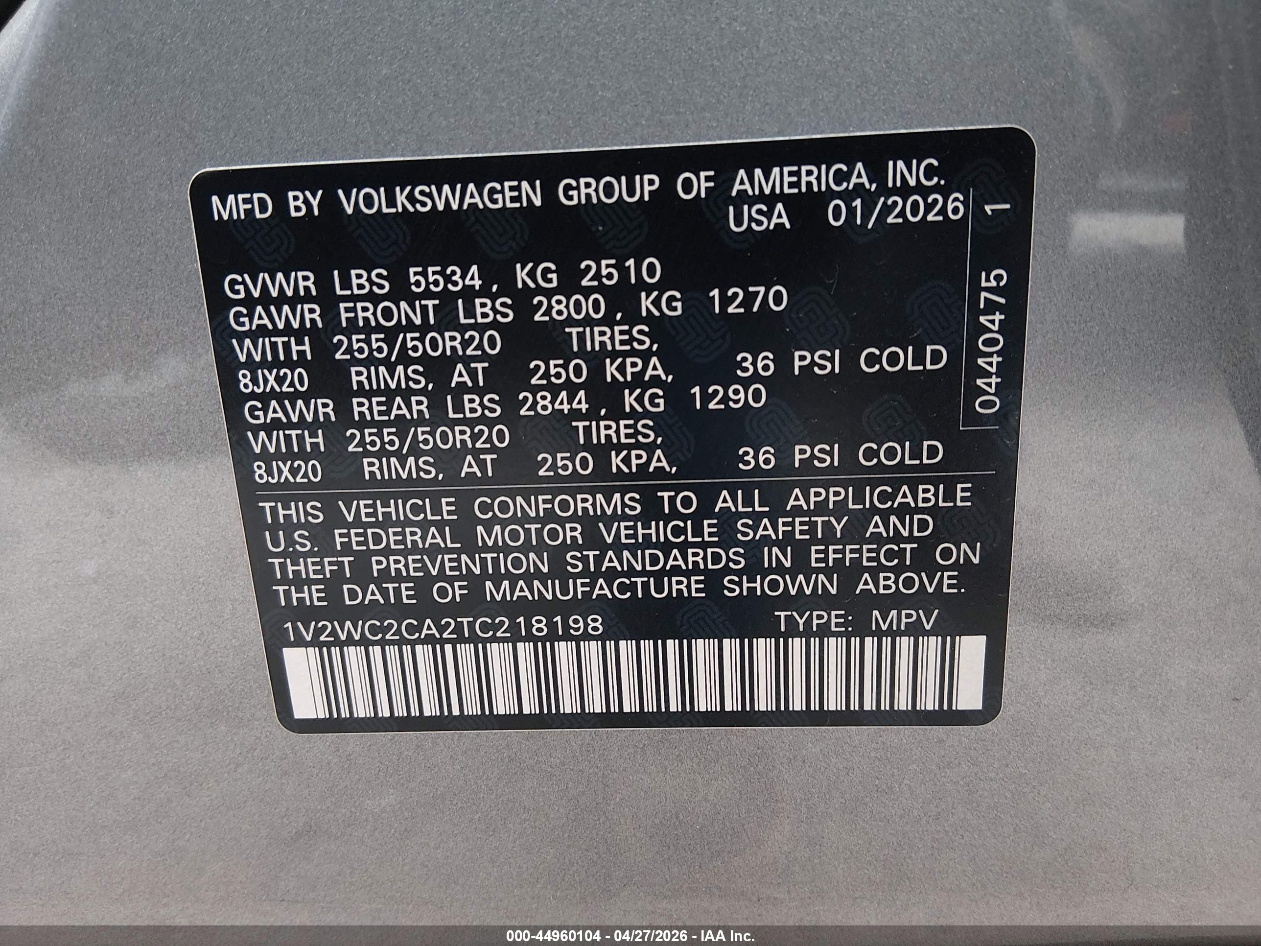 VOLKSWAGEN ATLAS image 9