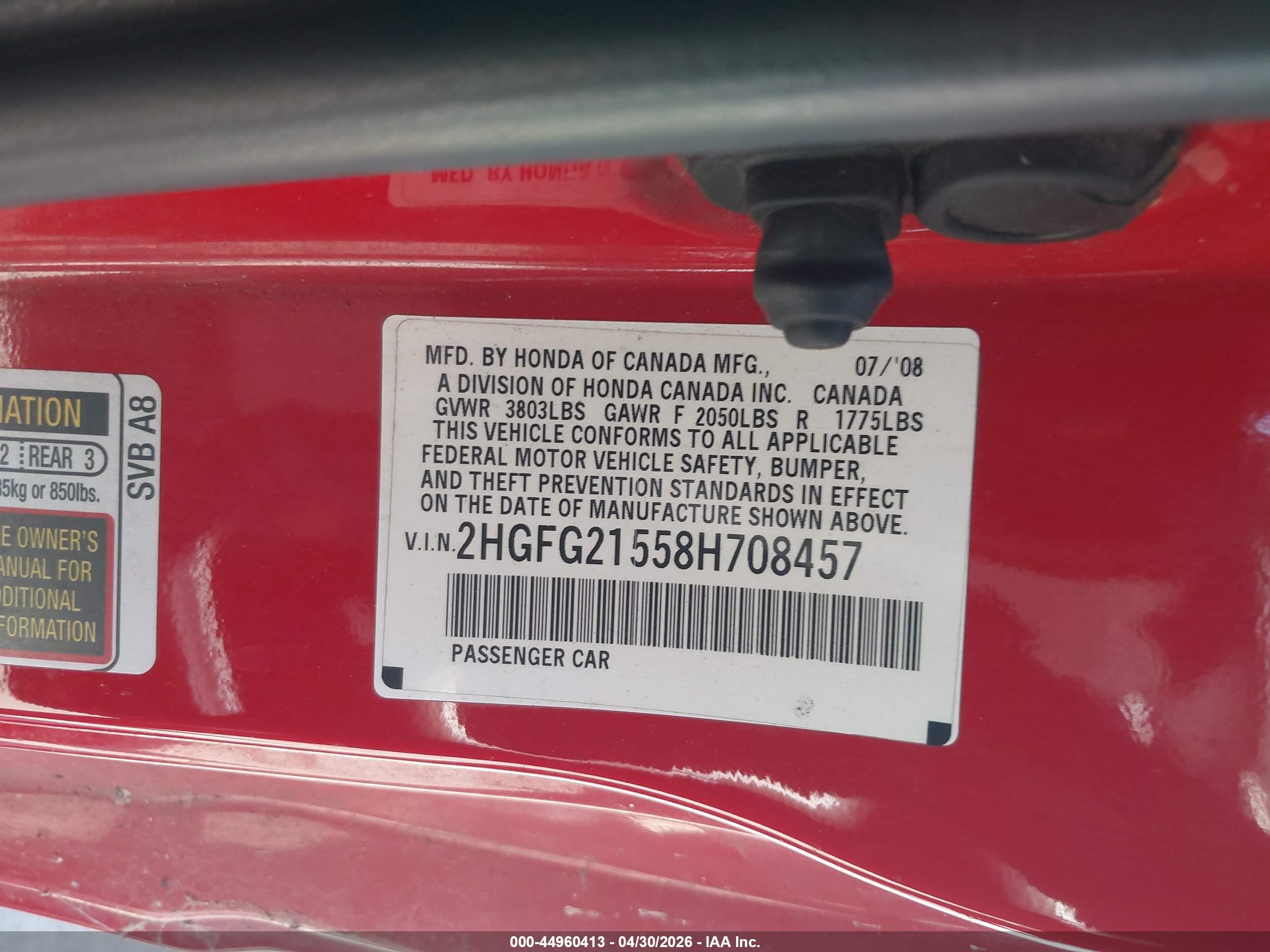 HONDA CIVIC image 9