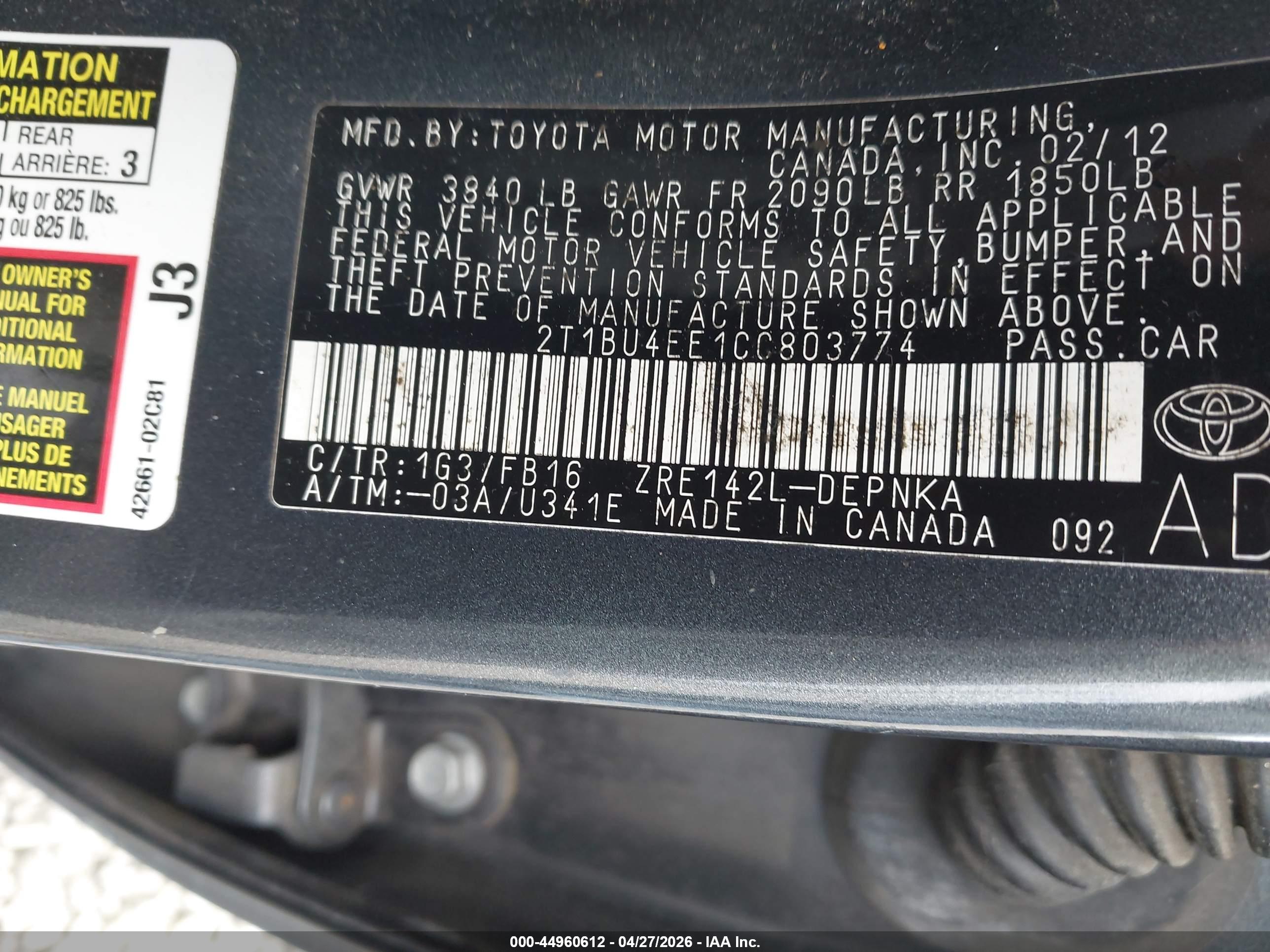 TOYOTA COROLLA image 9