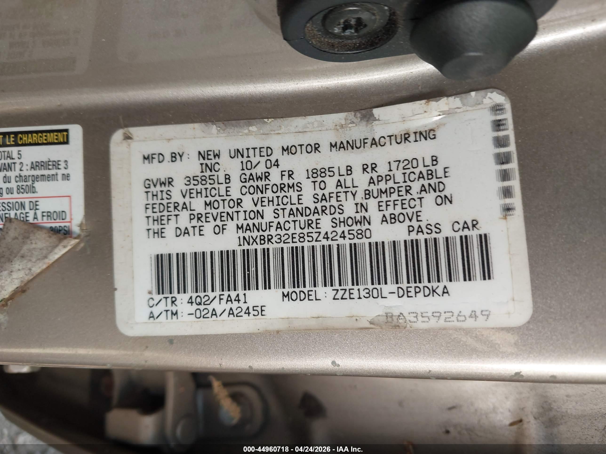 TOYOTA COROLLA image 9