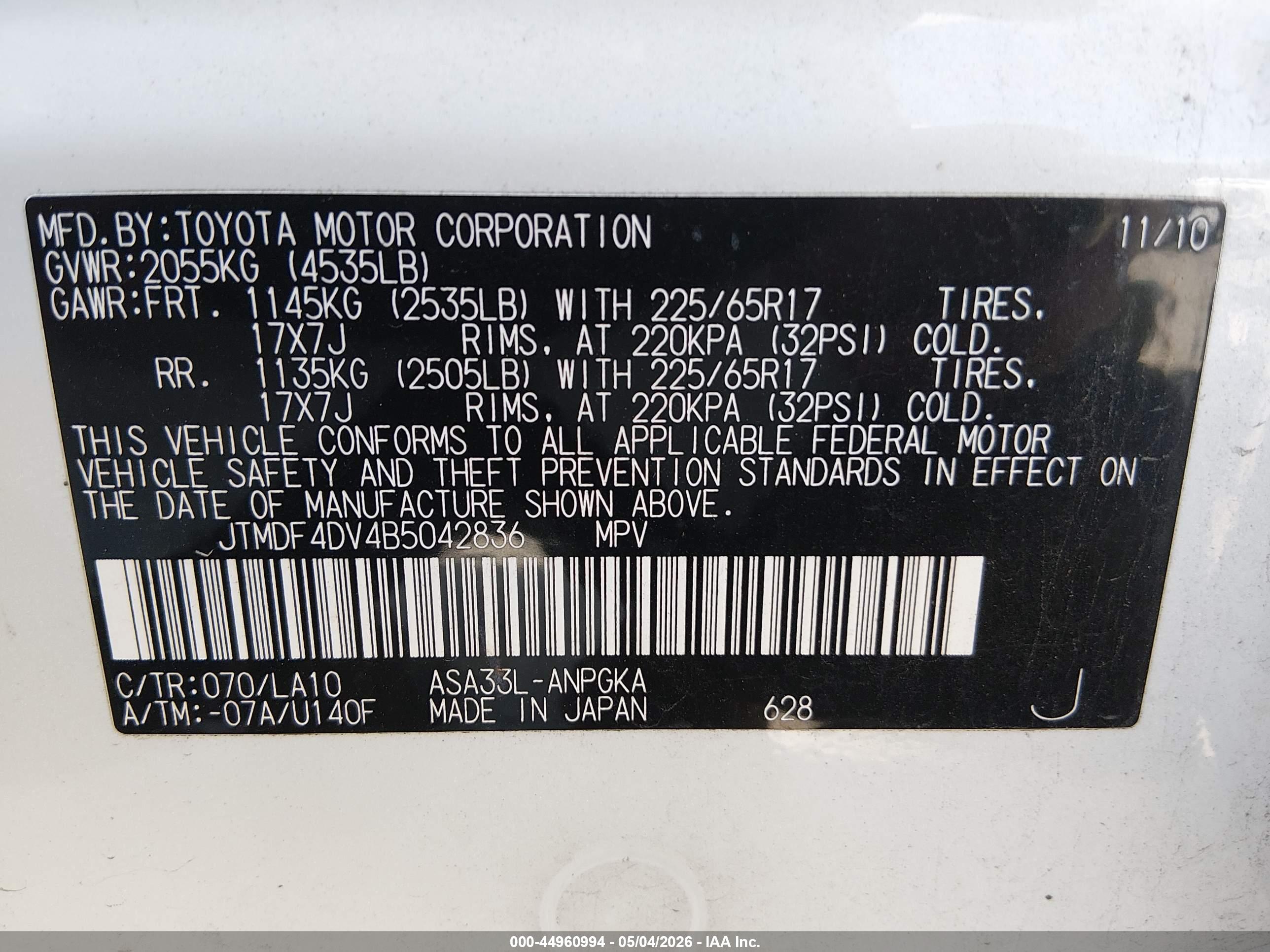 TOYOTA RAV4 image 9