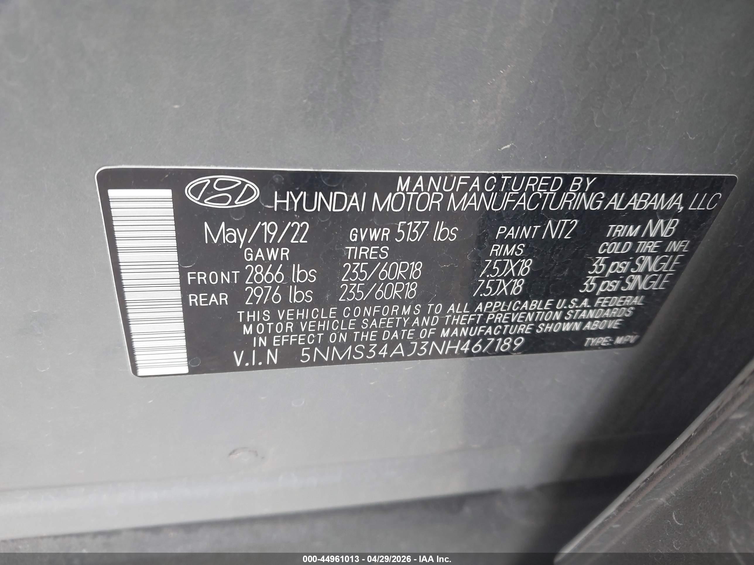 HYUNDAI SANTA image 9