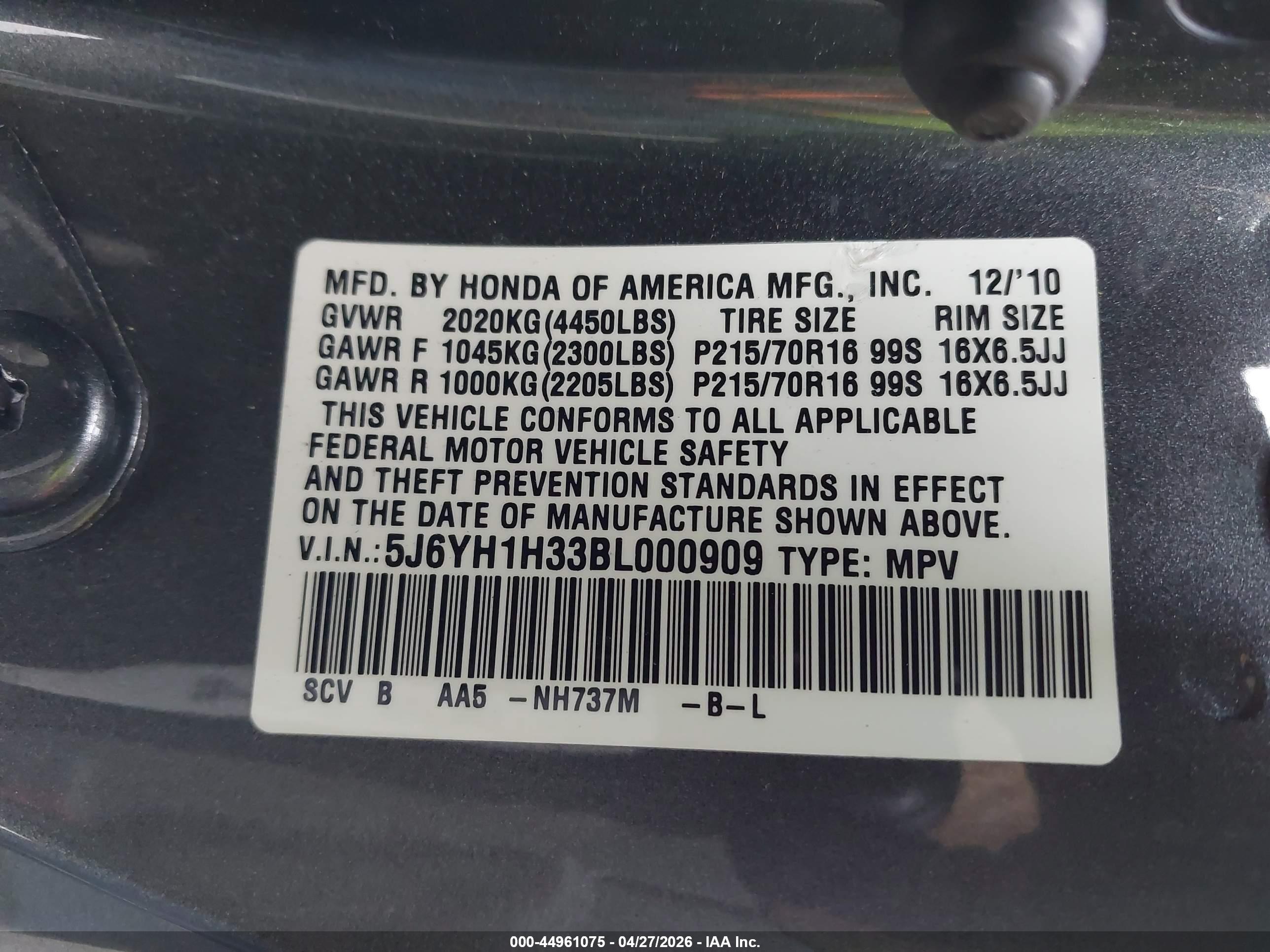 HONDA ELEMENT image 9