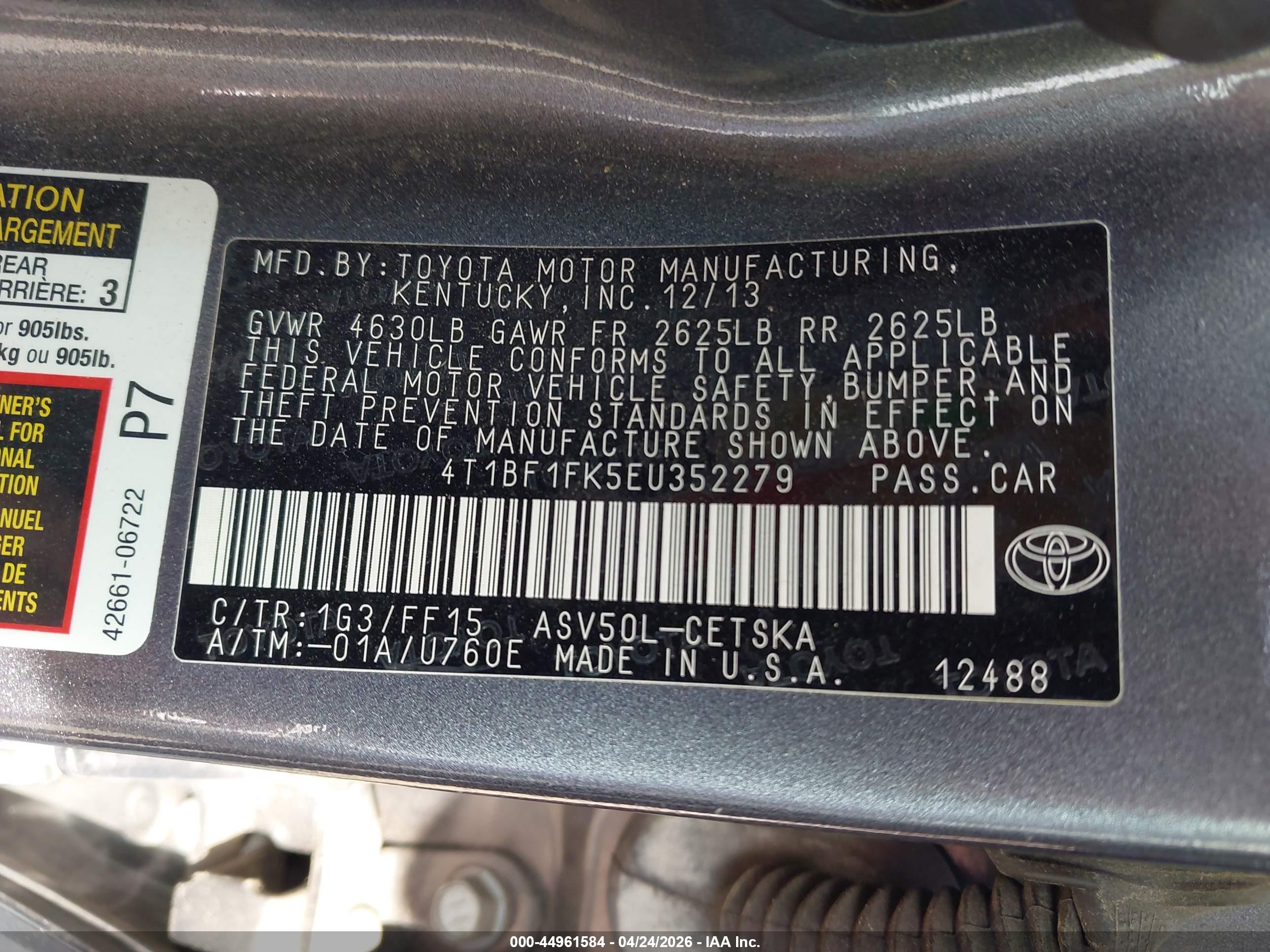 TOYOTA CAMRY image 9