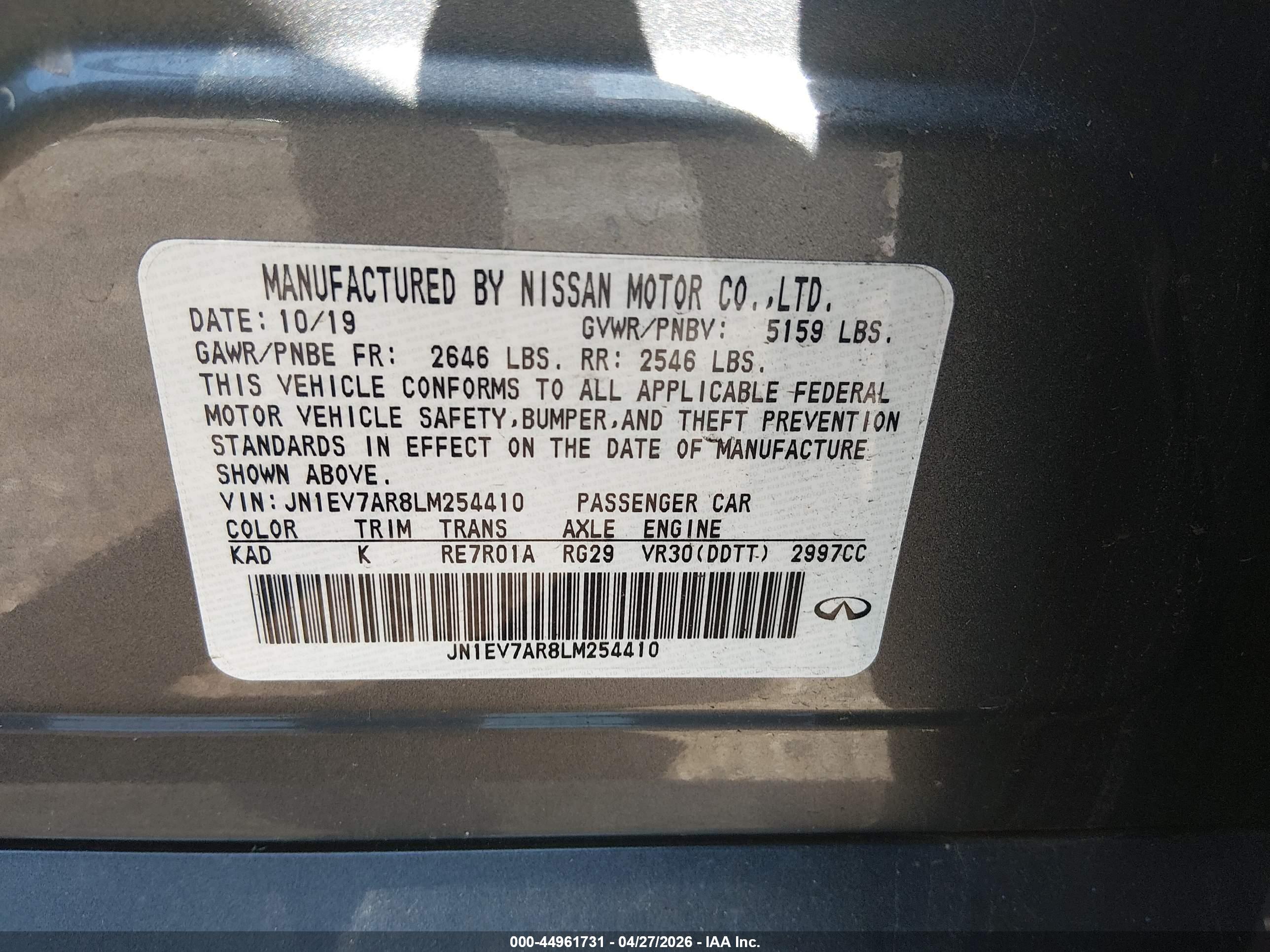 INFINITI Q50 image 9