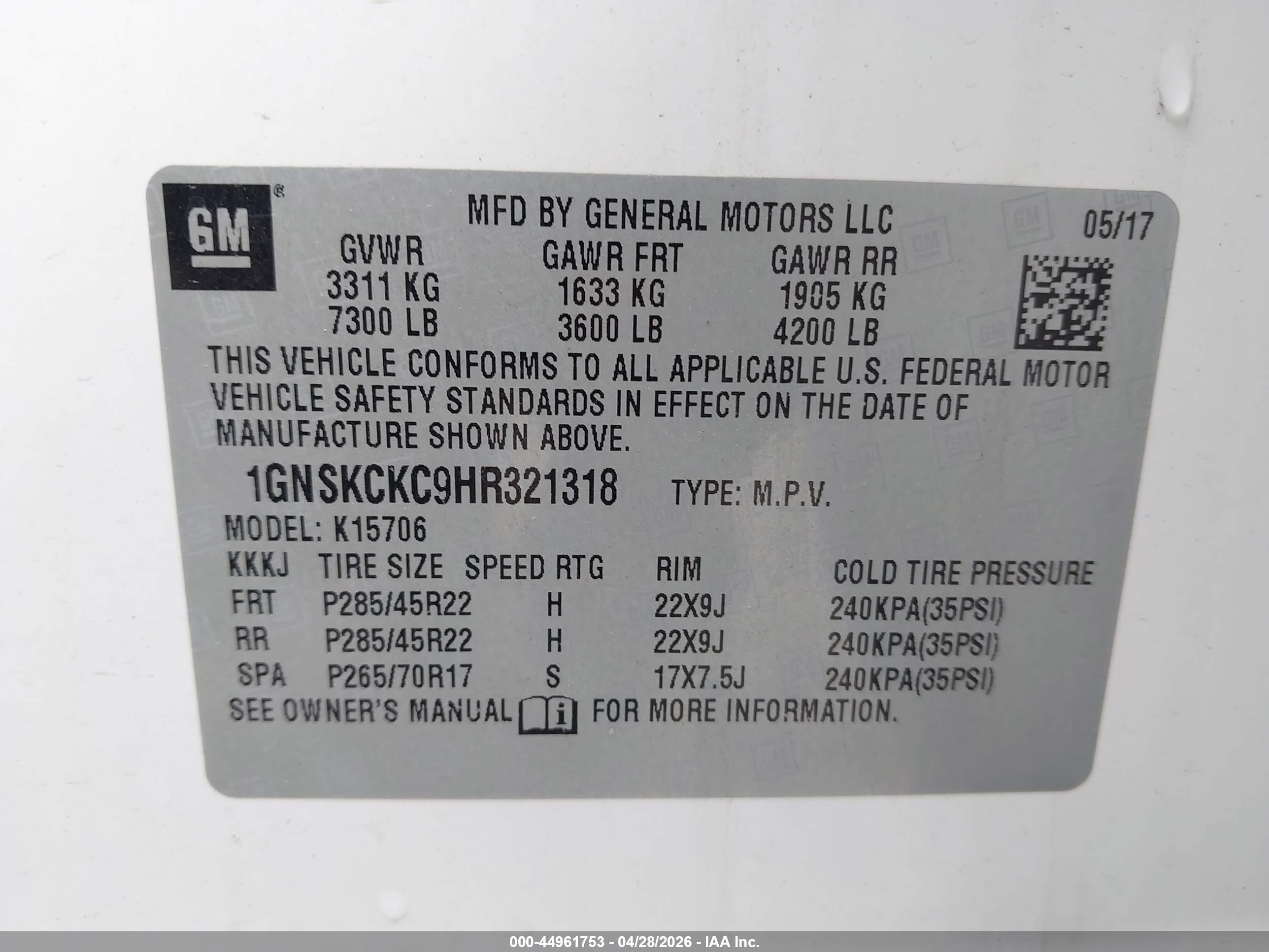 CHEVROLET TAHOE image 9