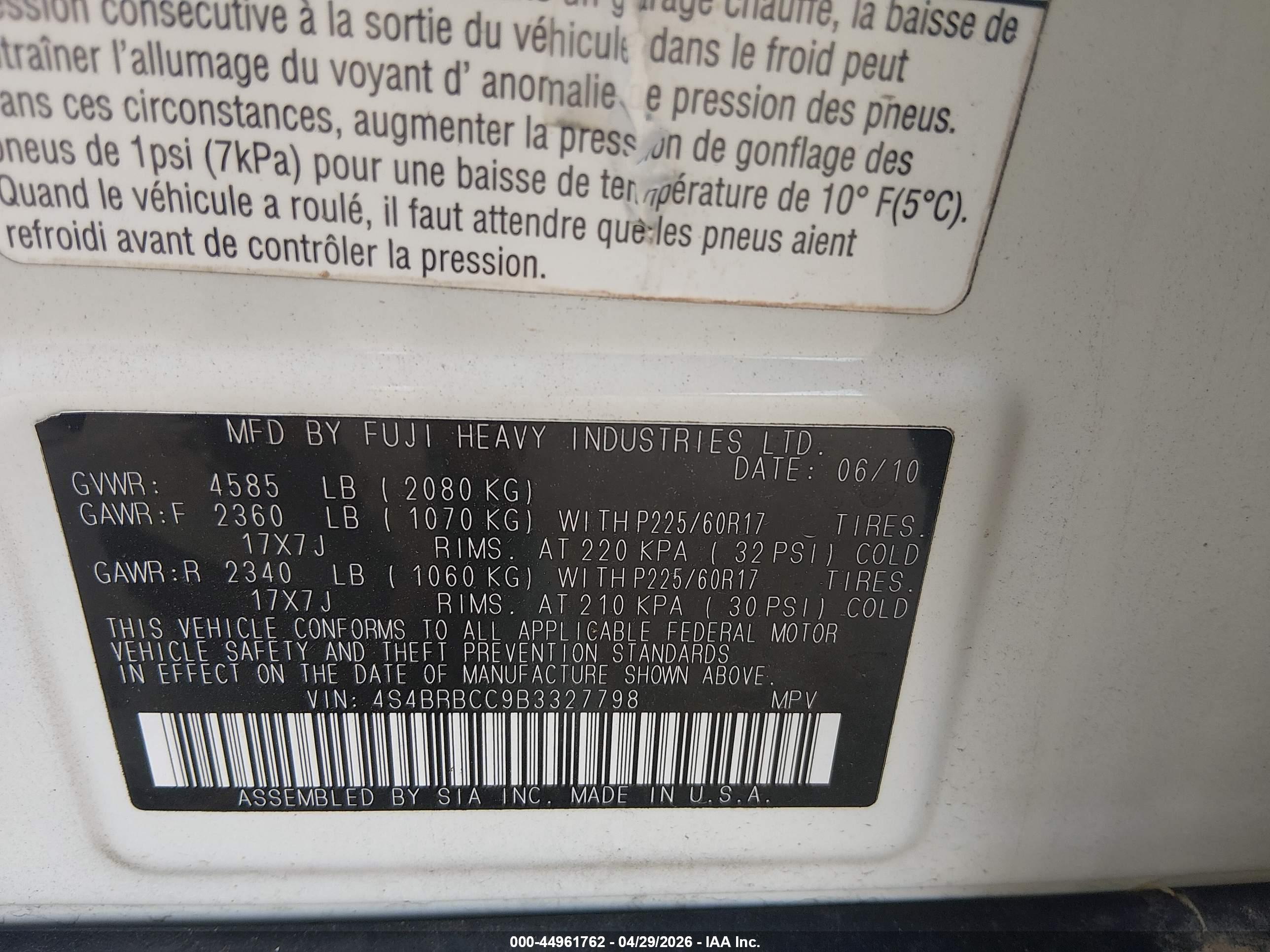 SUBARU OUTBACK image 9