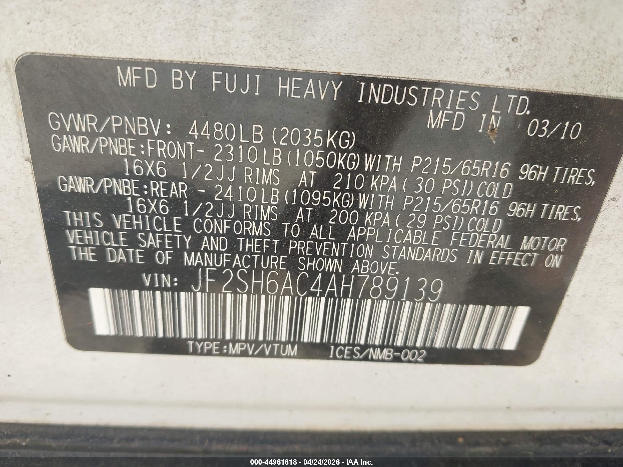 SUBARU FORESTER image 9