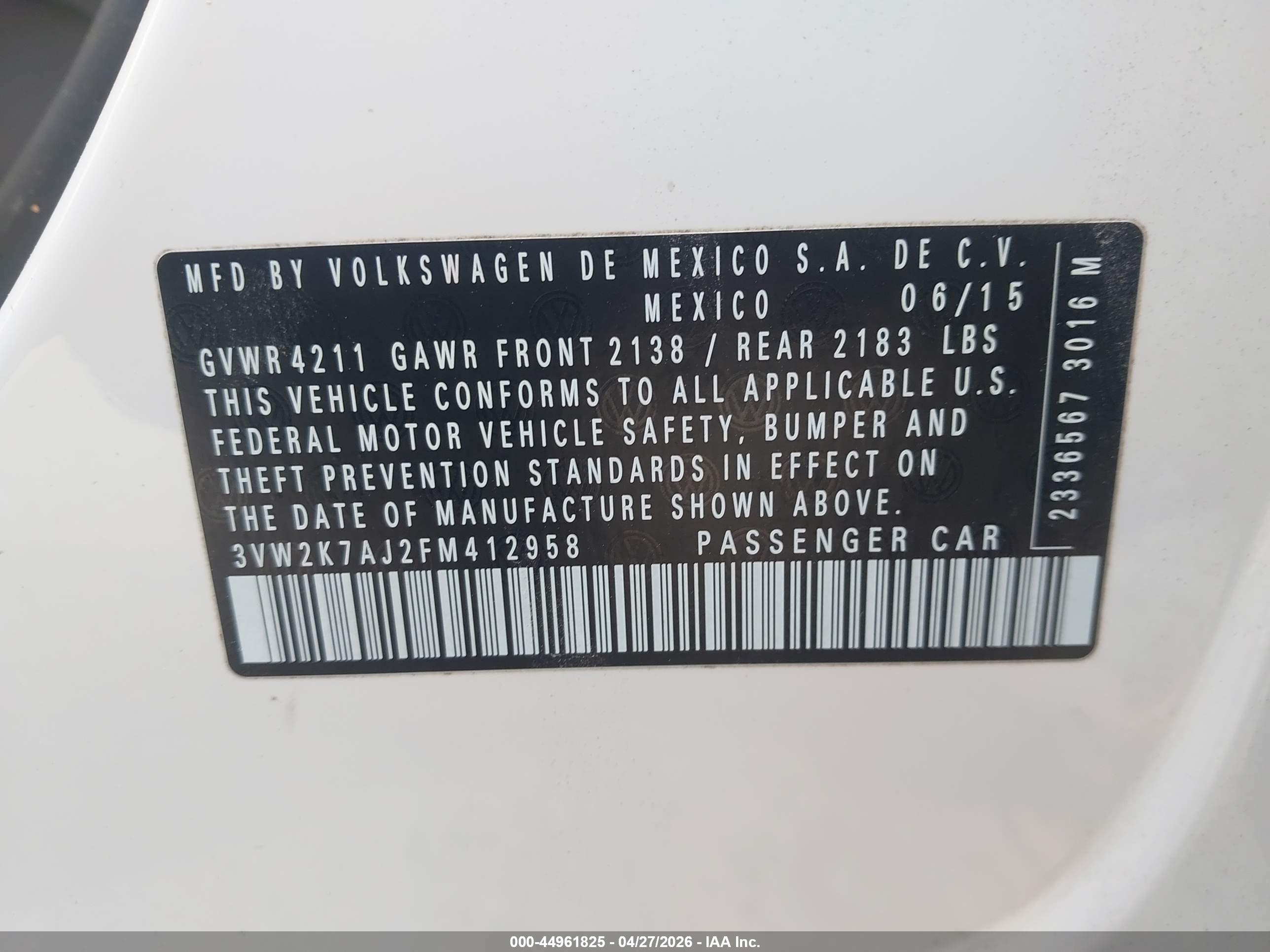 VOLKSWAGEN JETTA image 9