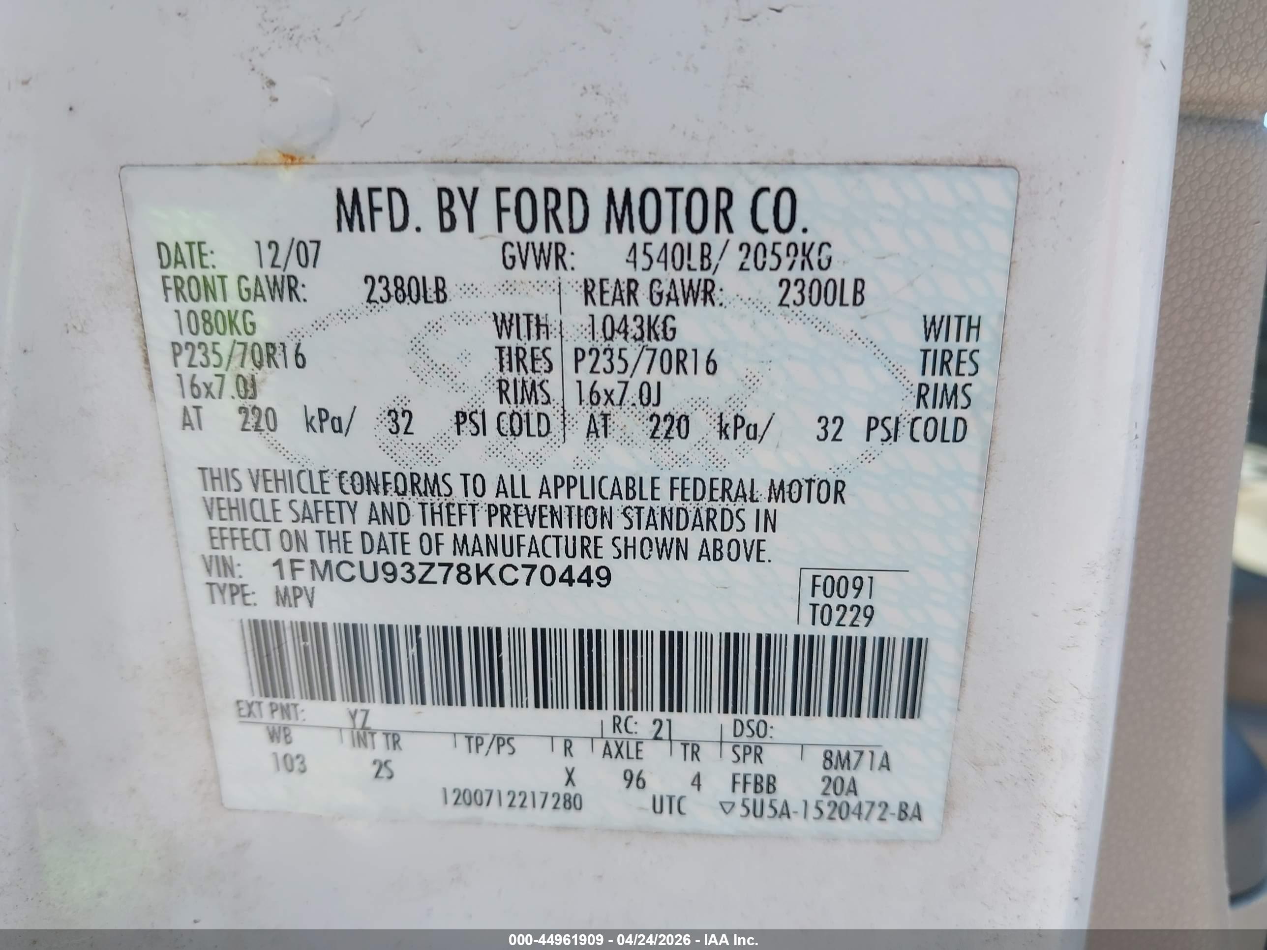FORD ESCAPE image 9