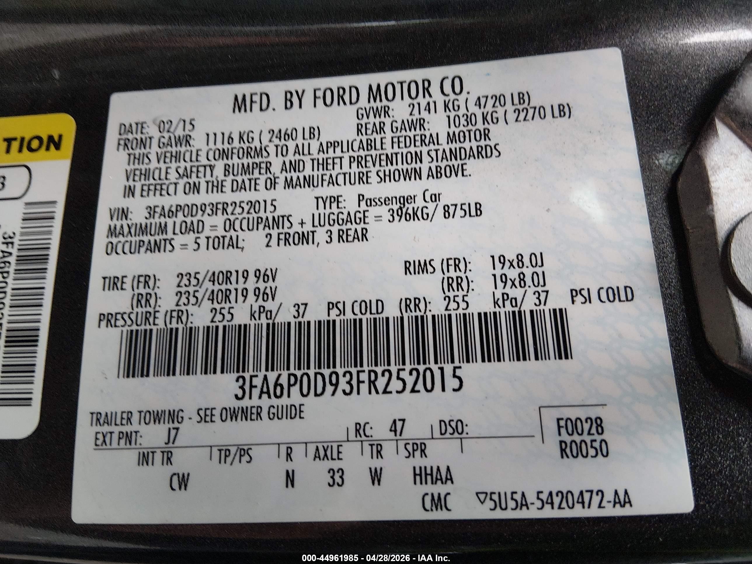 FORD FUSION image 9
