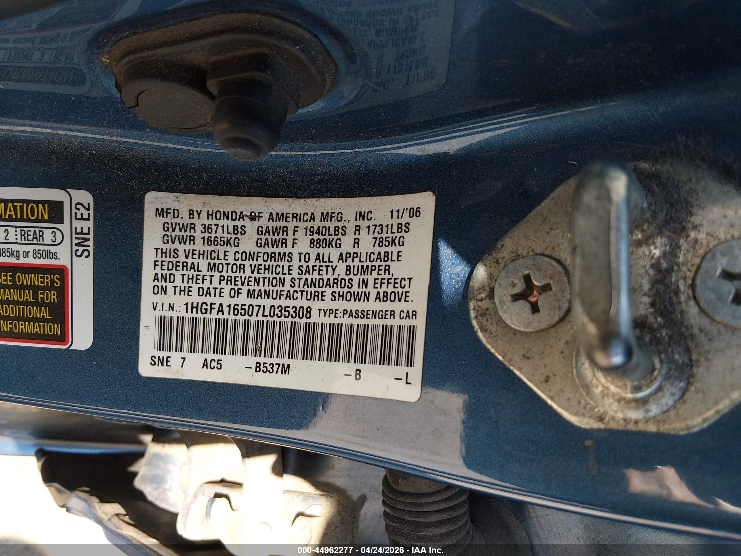 HONDA CIVIC image 9
