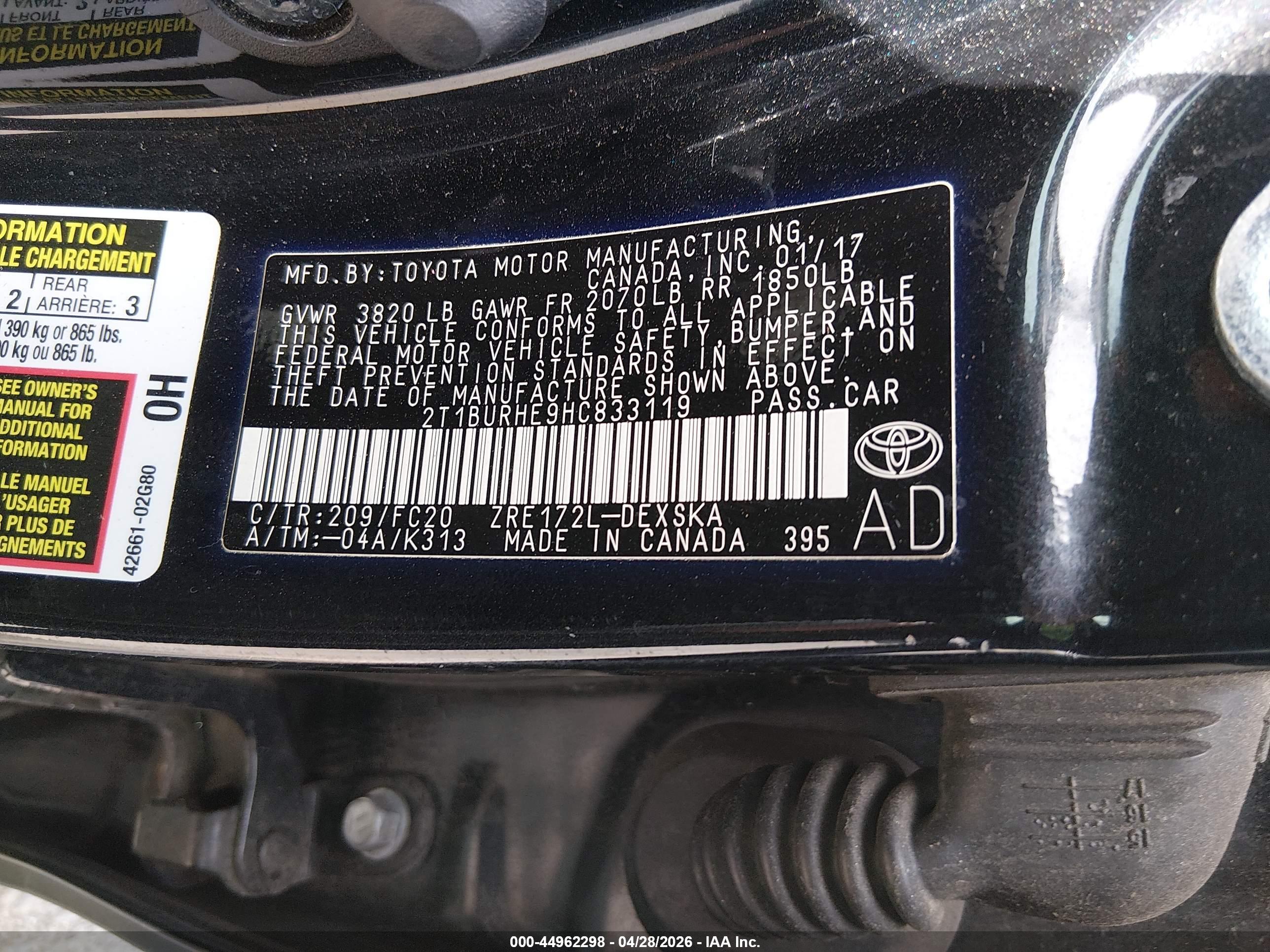 TOYOTA COROLLA image 9