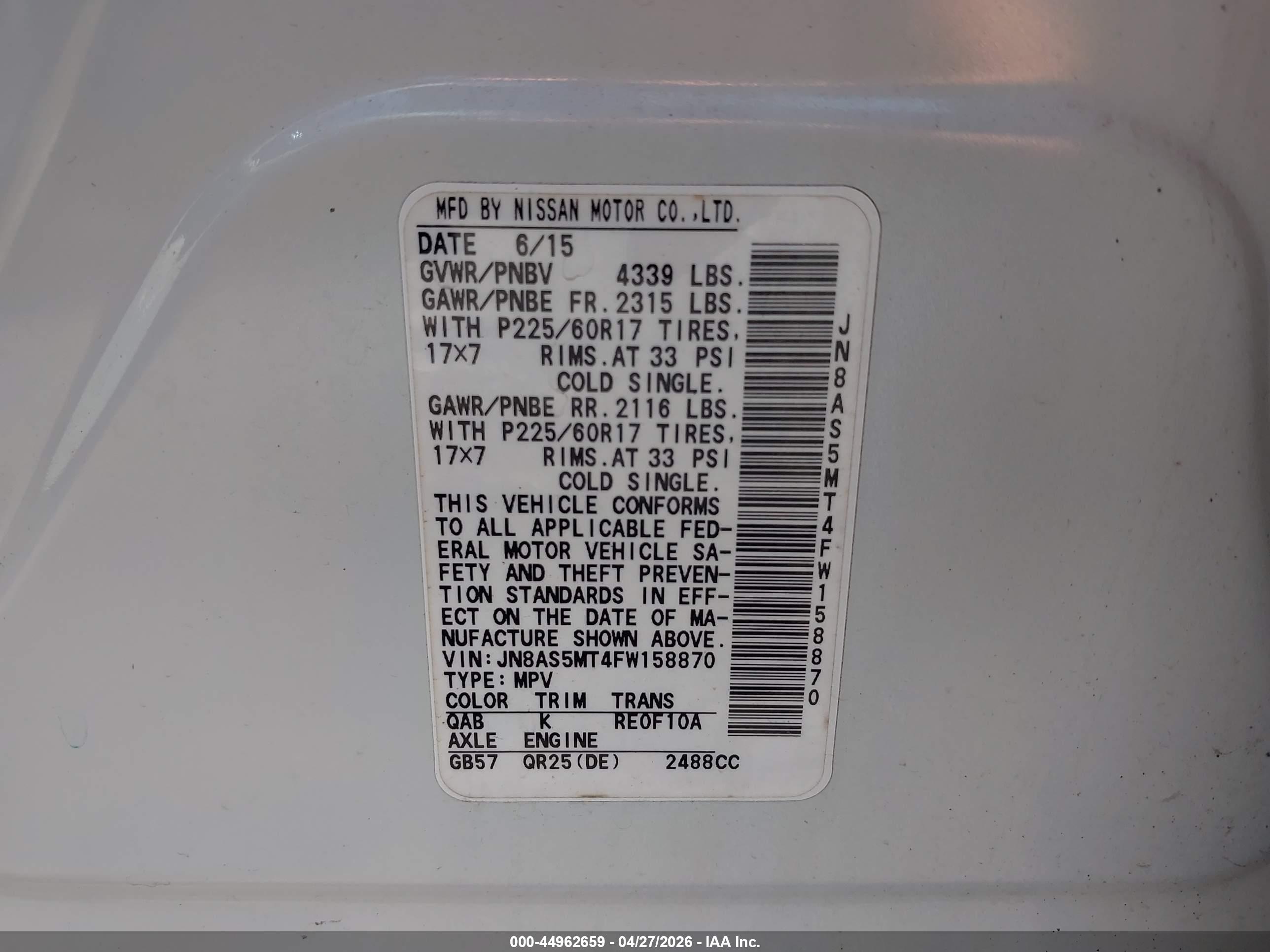 NISSAN ROGUE image 9
