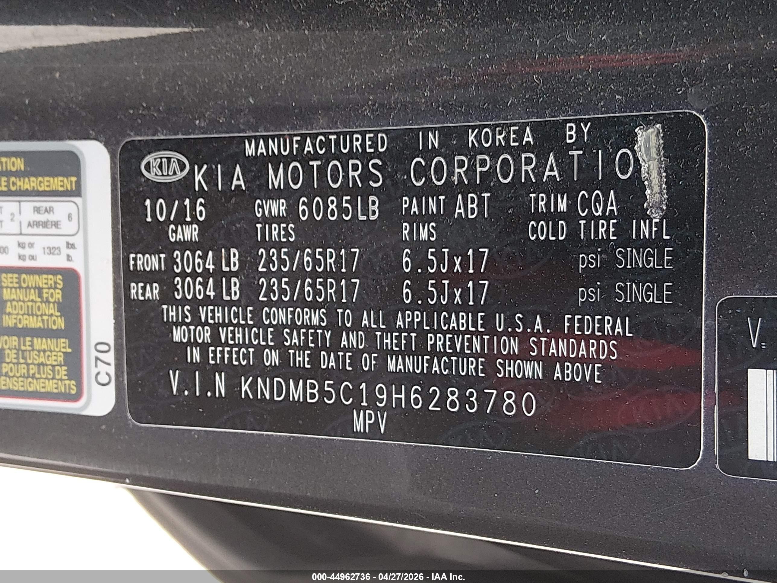 KIA SEDONA image 9
