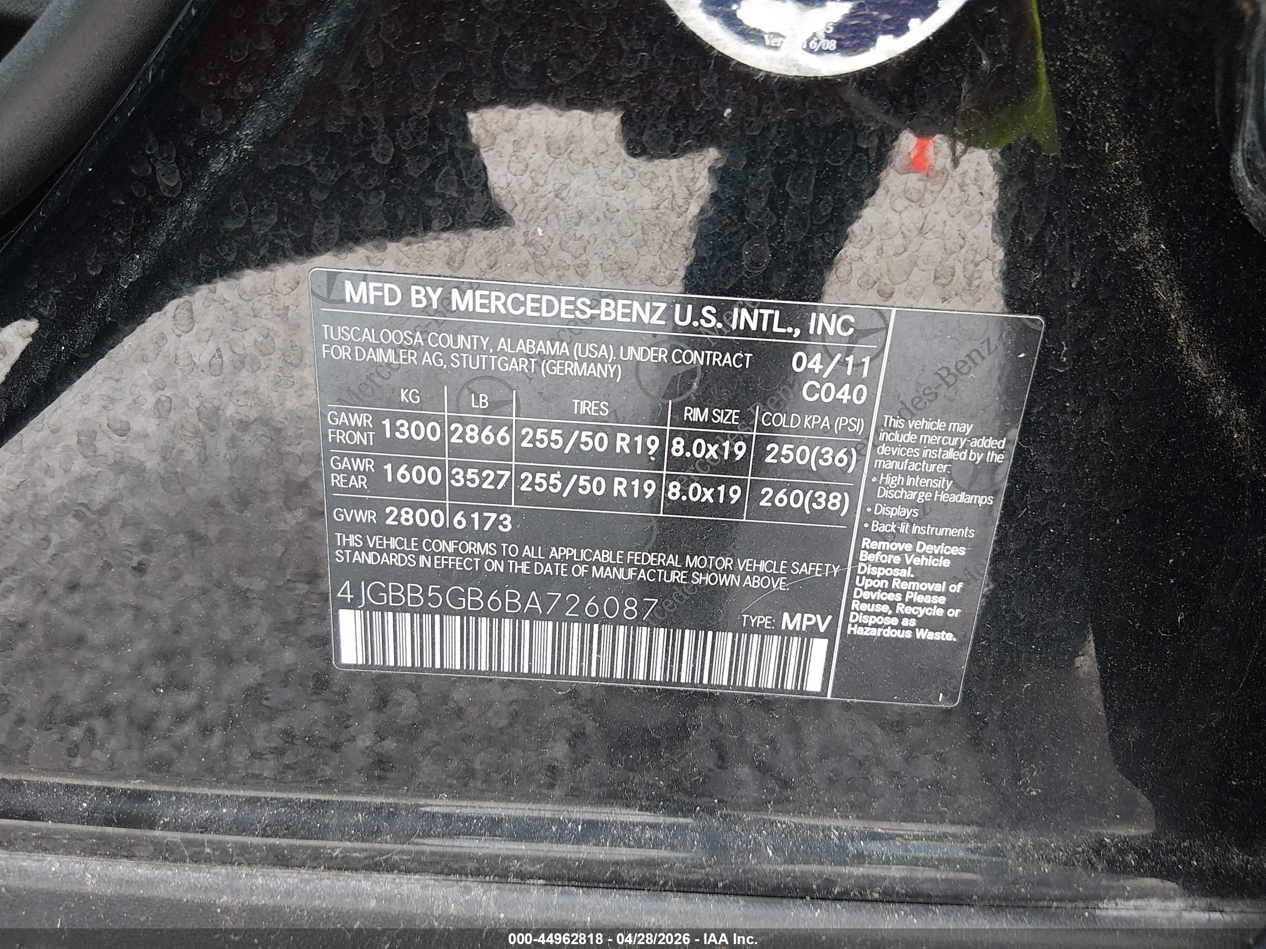 MERCEDES-BENZ ML image 9