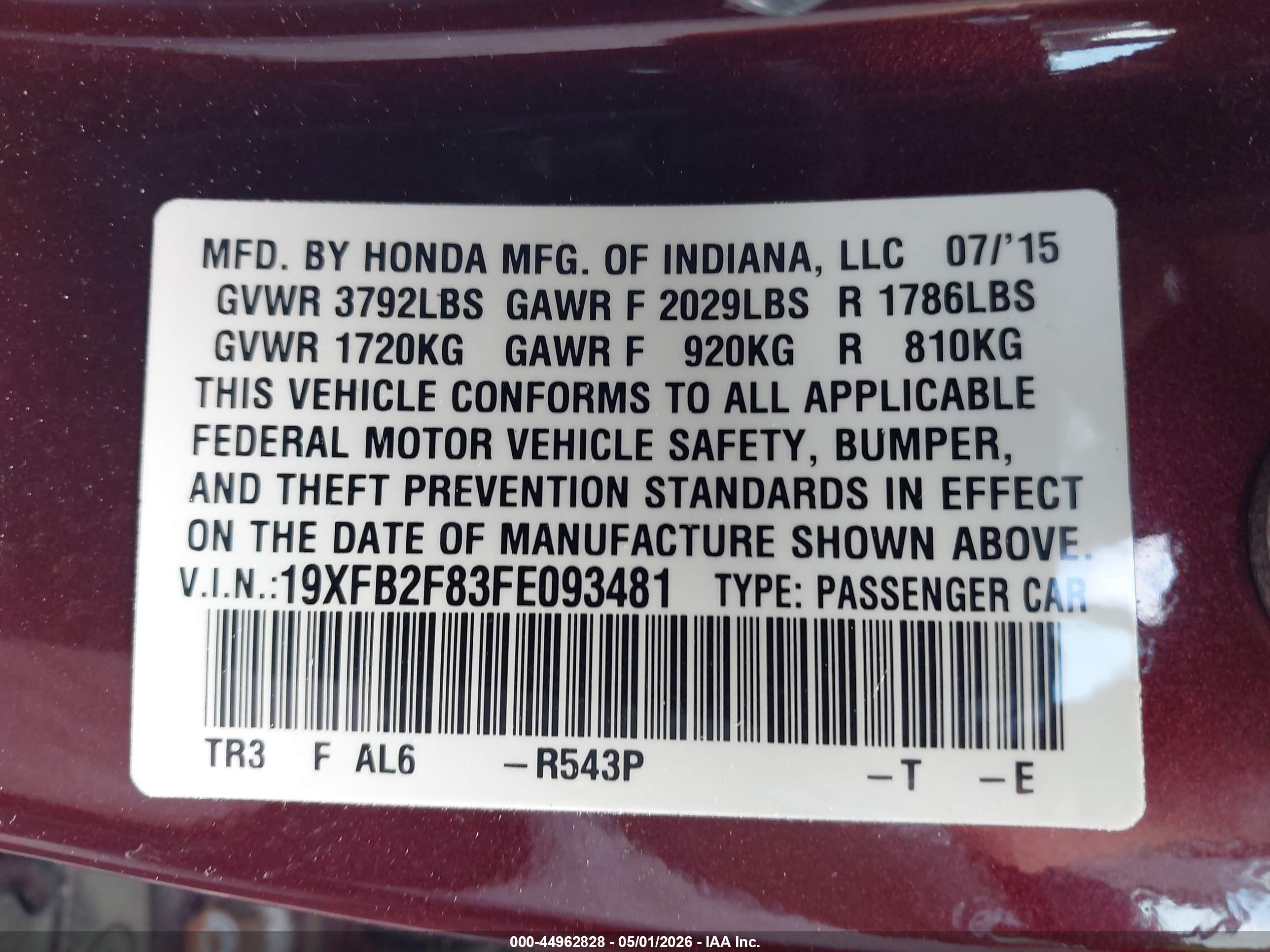 HONDA CIVIC image 9