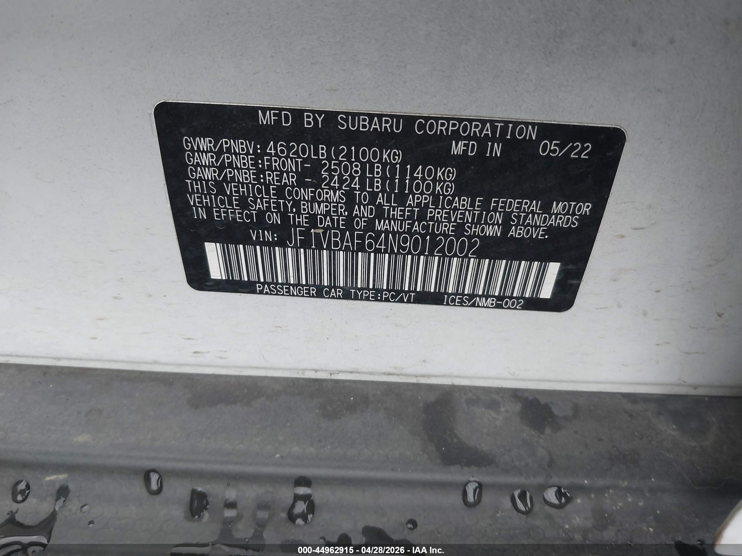 SUBARU WRX image 9