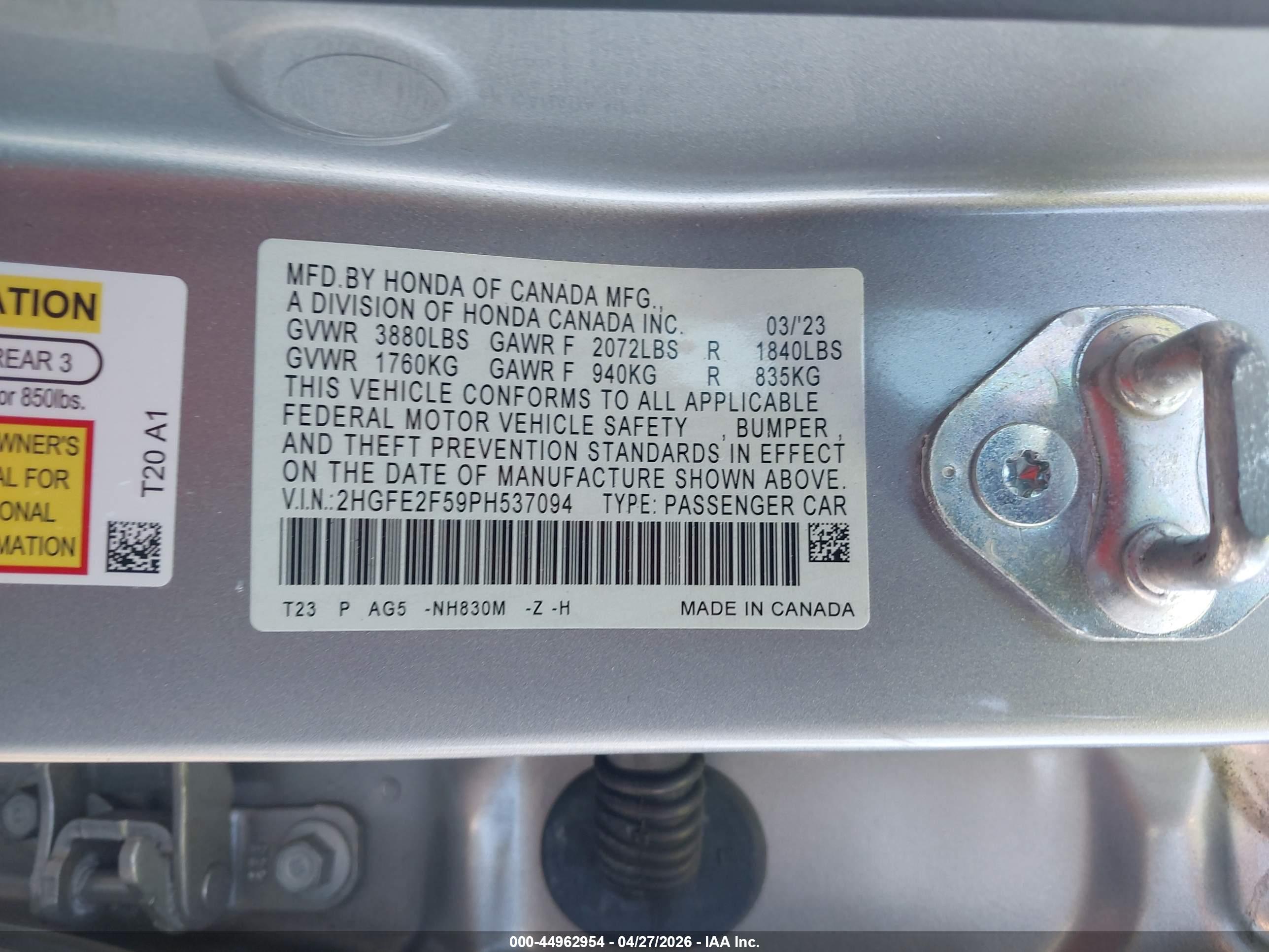 HONDA CIVIC image 9