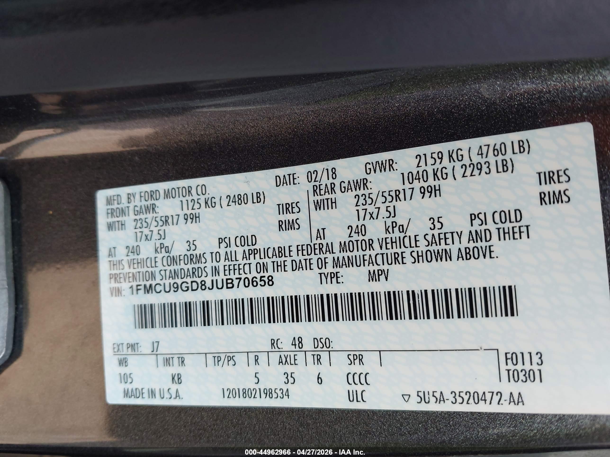 FORD ESCAPE image 9