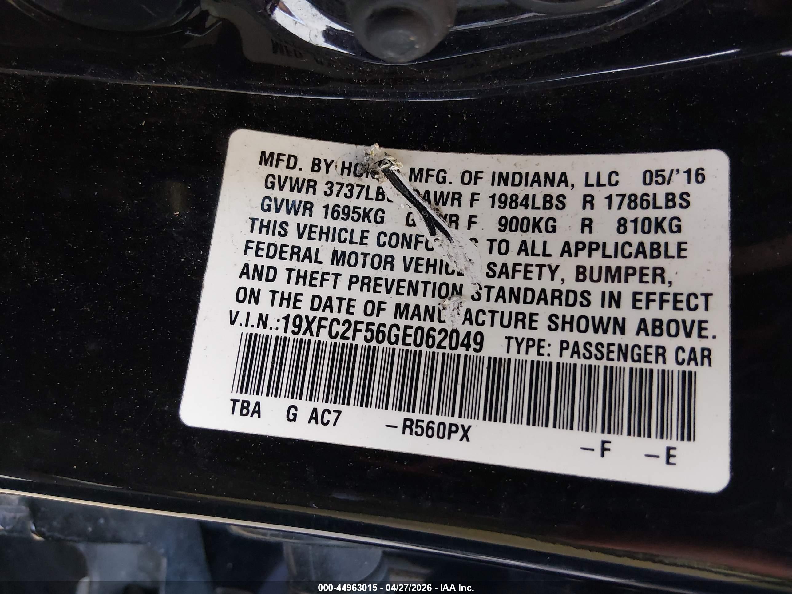 HONDA CIVIC image 9