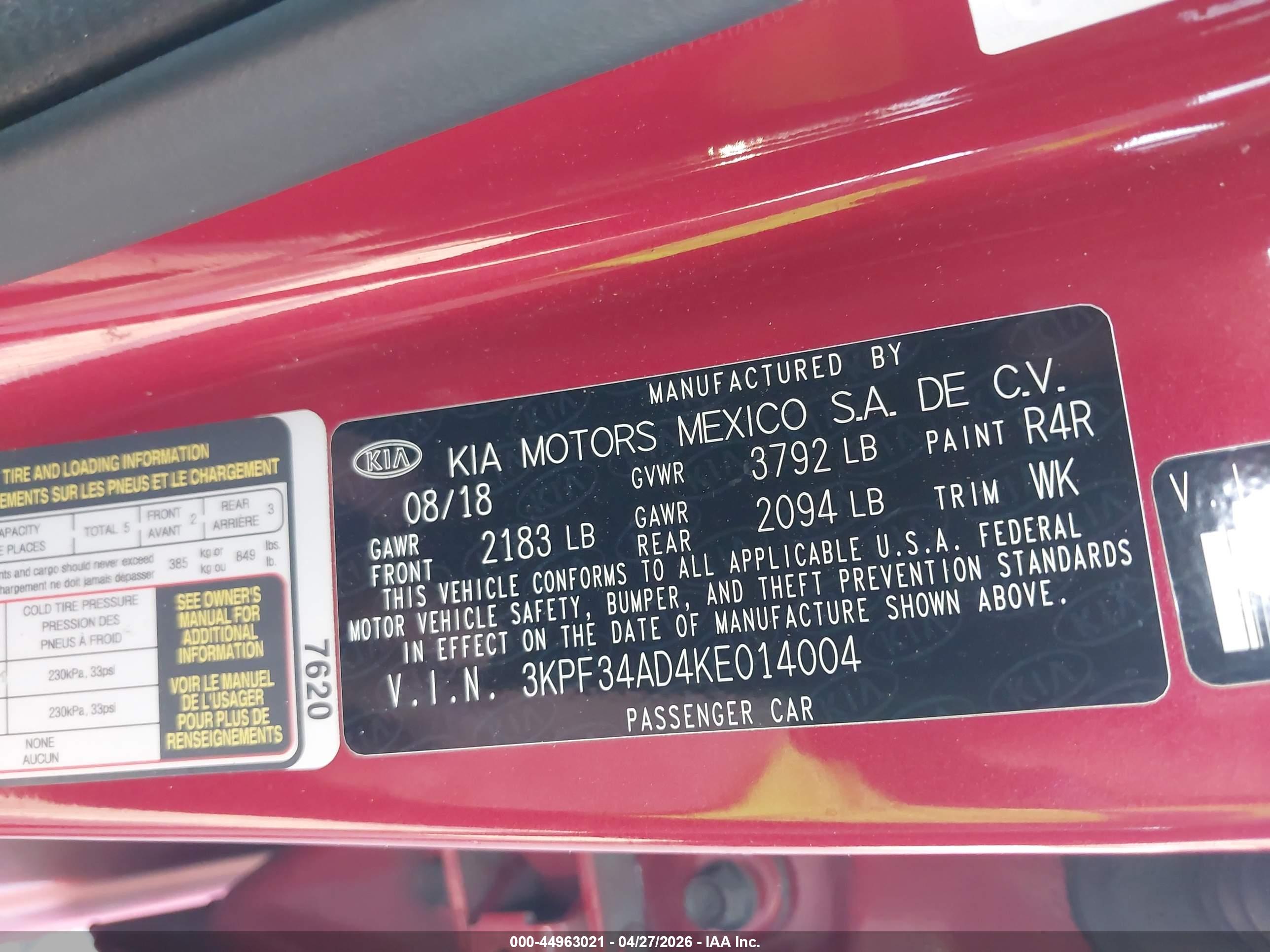 KIA FORTE image 9