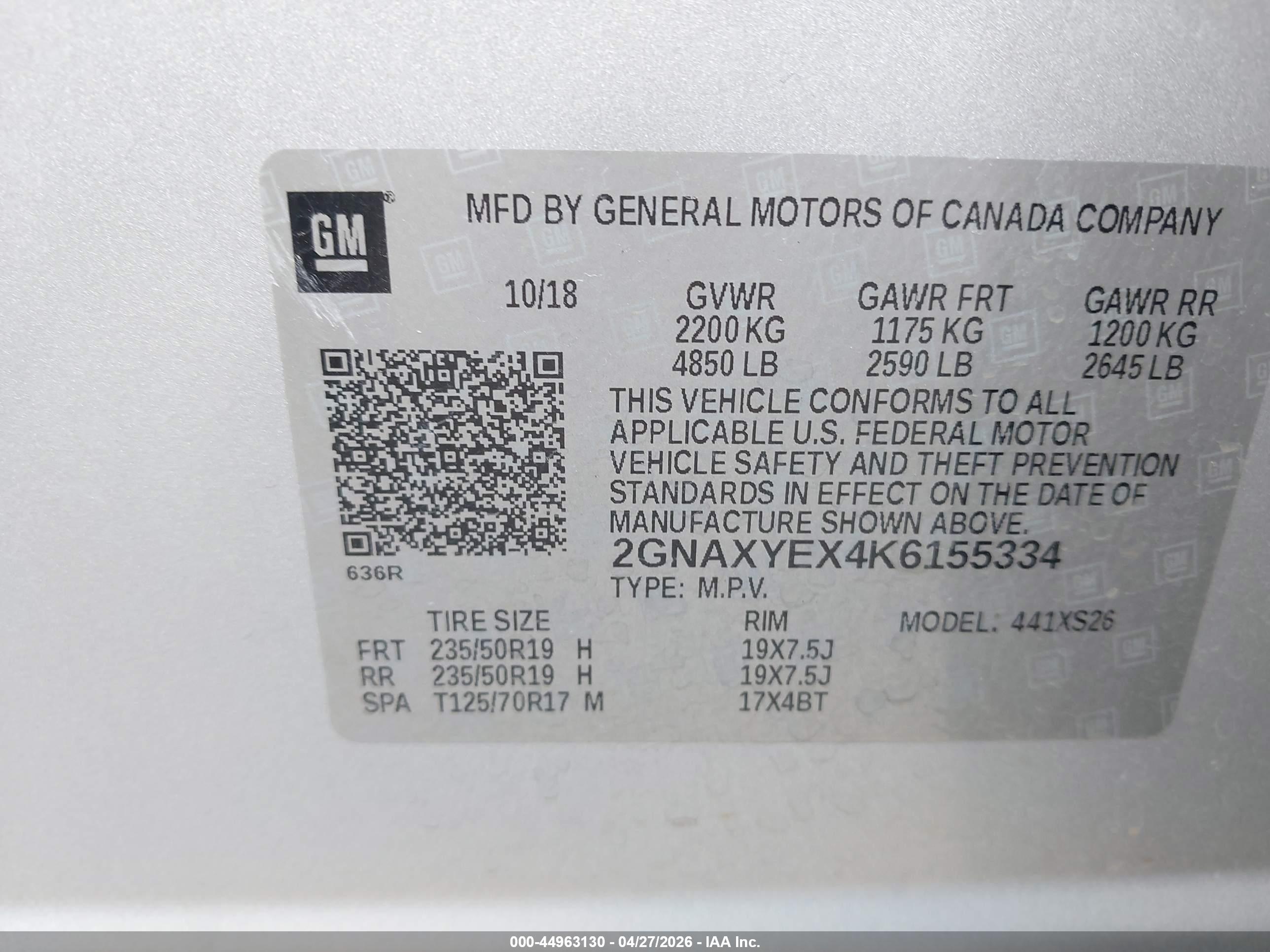CHEVROLET EQUINOX image 9