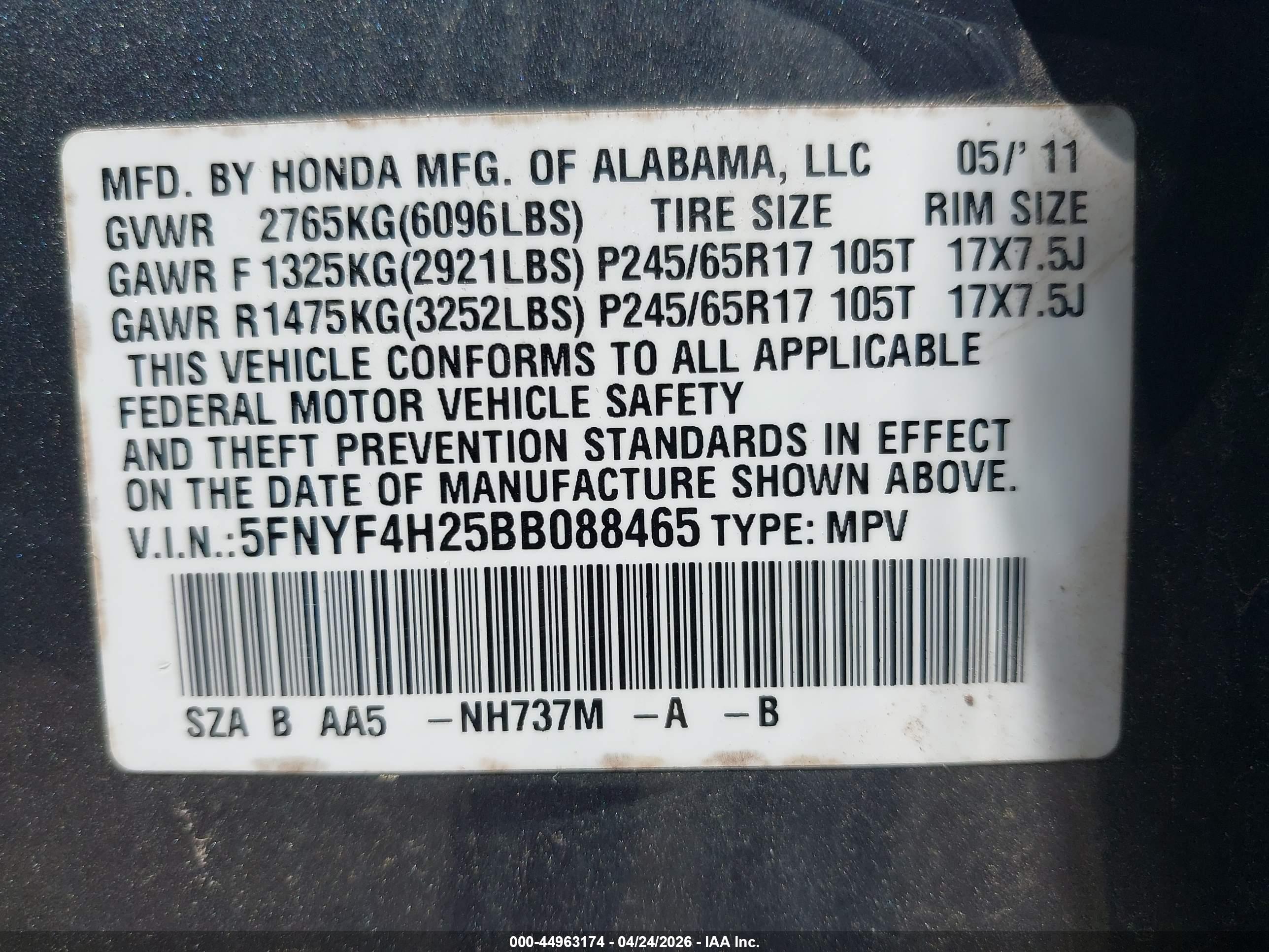 HONDA PILOT image 9
