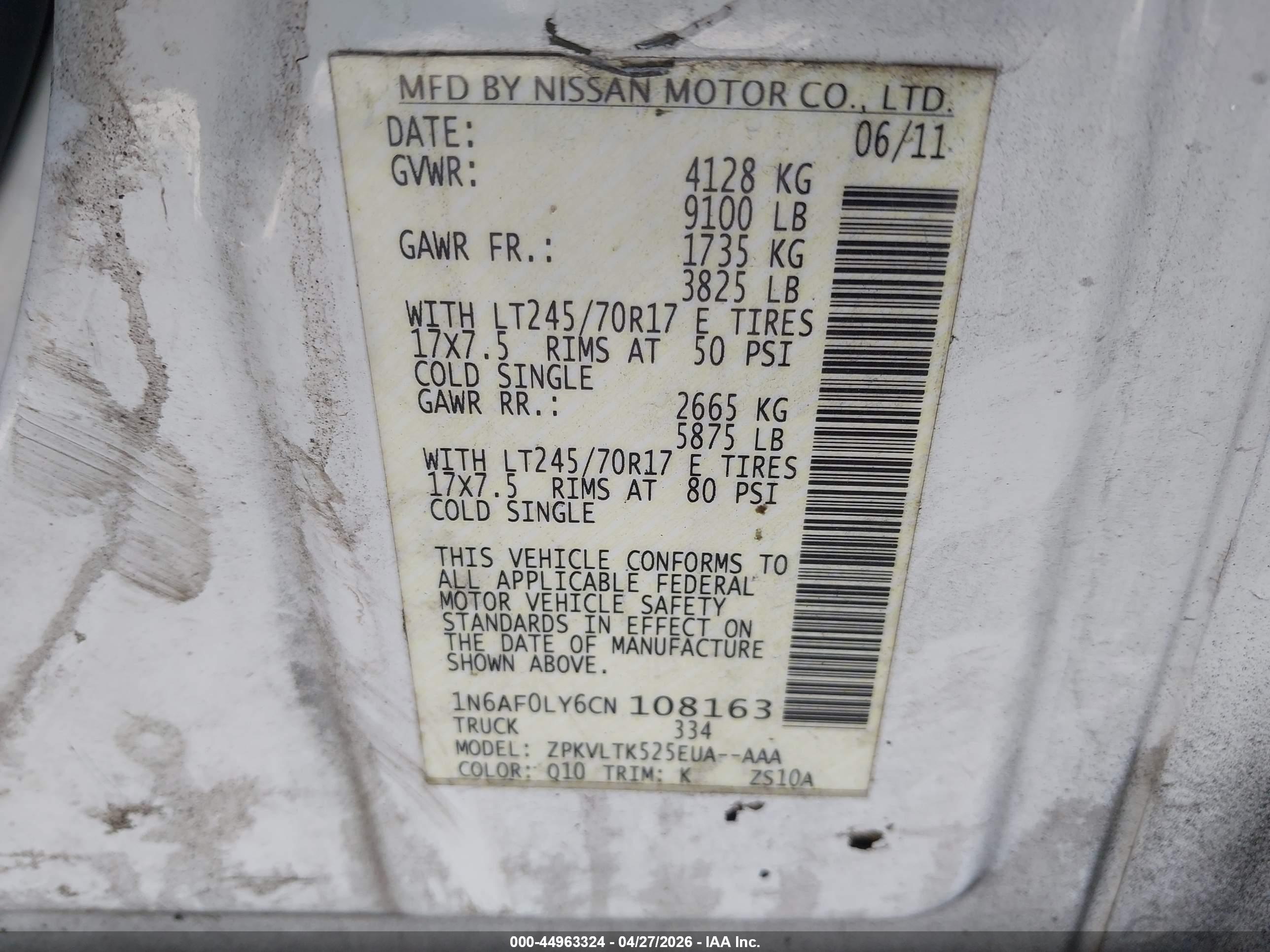 NISSAN NV image 9