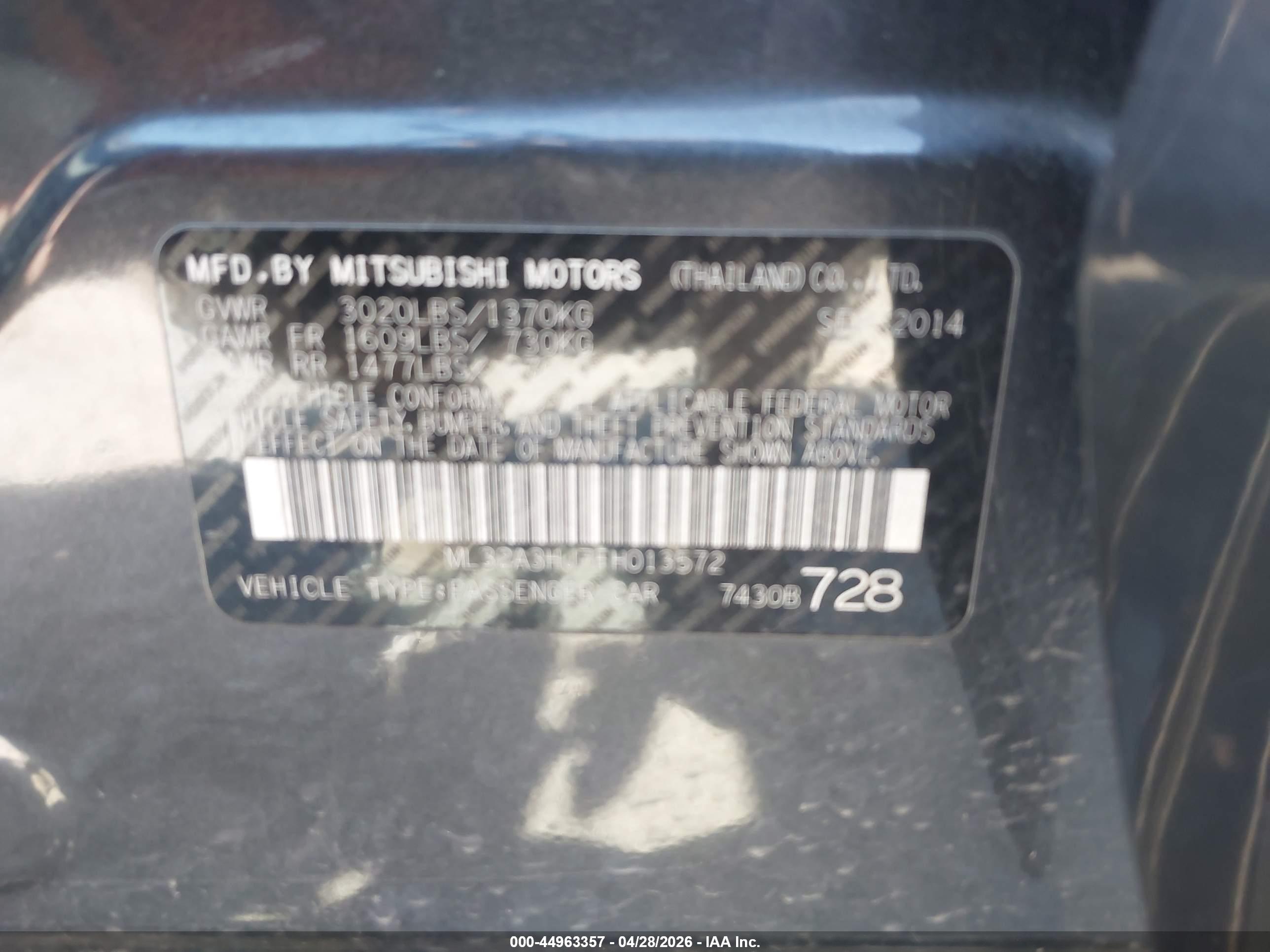 MITSUBISHI MIRAGE image 9