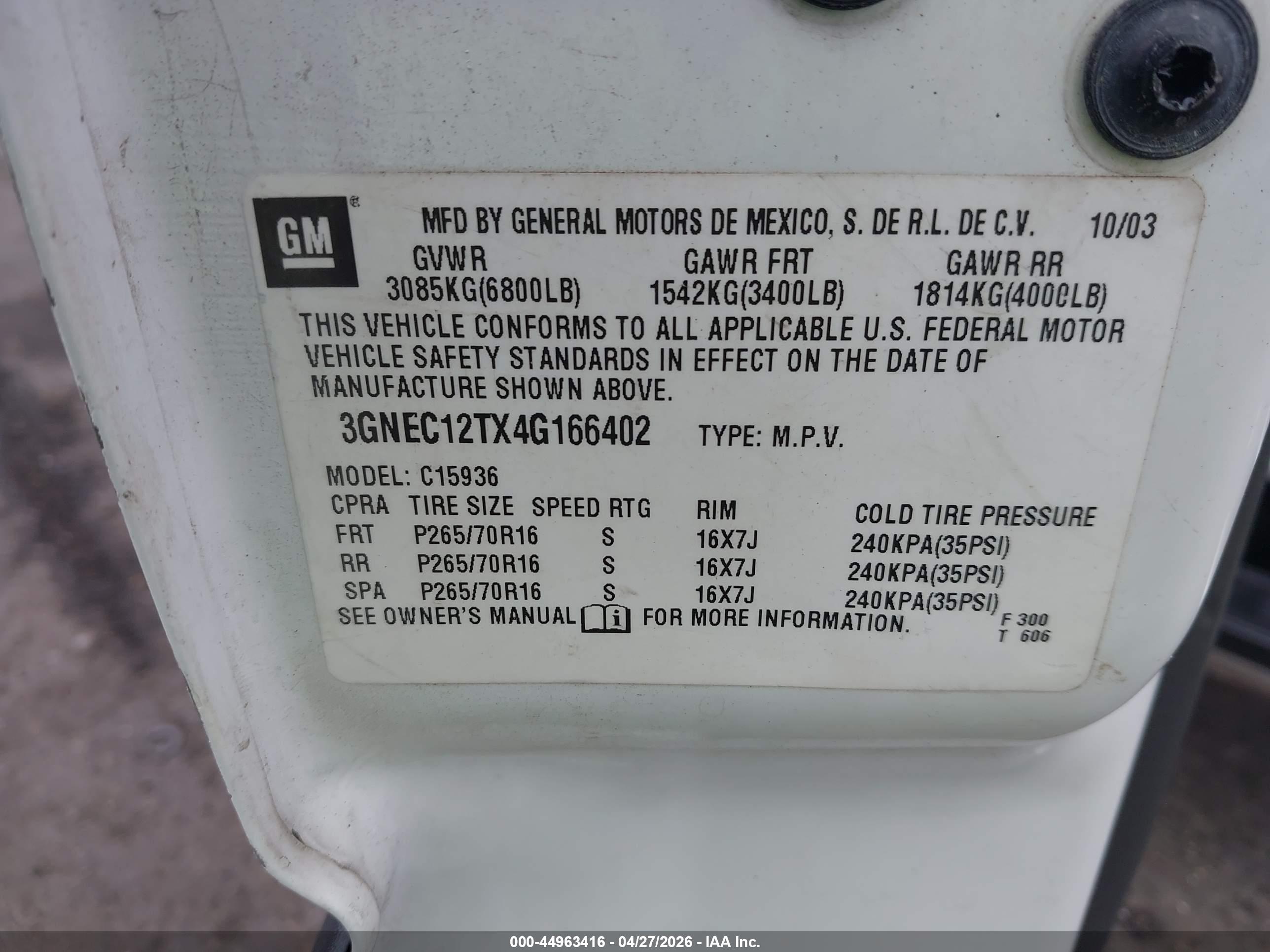 CHEVROLET AVALANCHE image 9