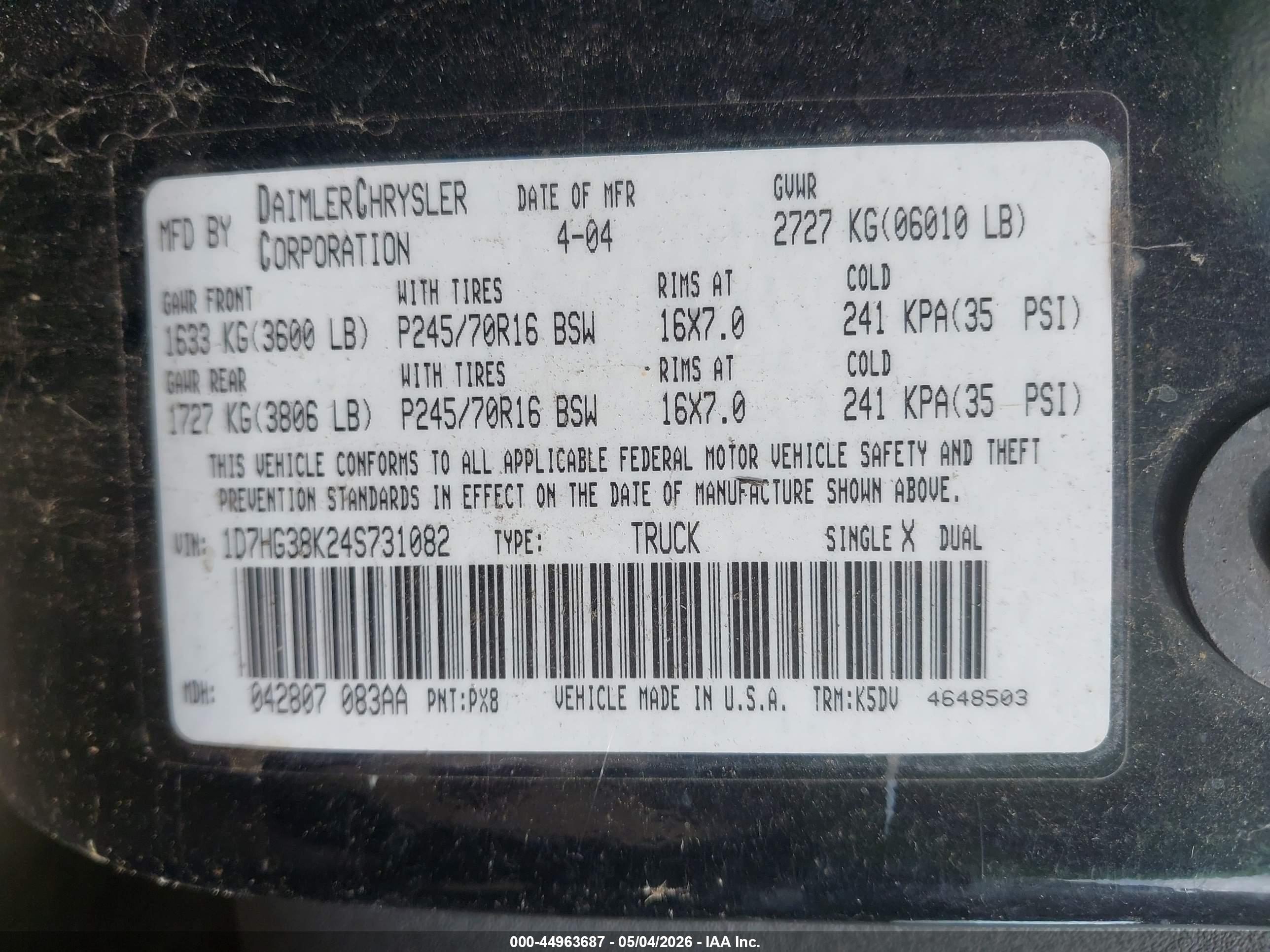 DODGE DAKOTA image 9