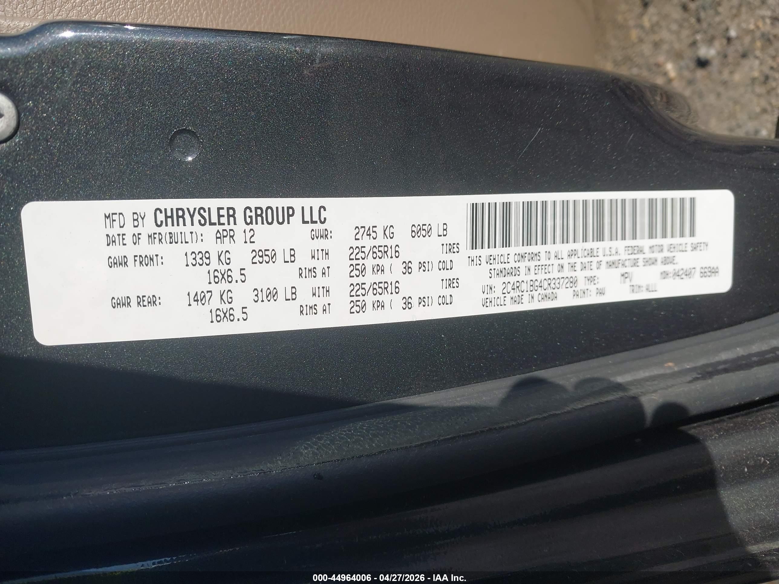 CHRYSLER TOWN image 9
