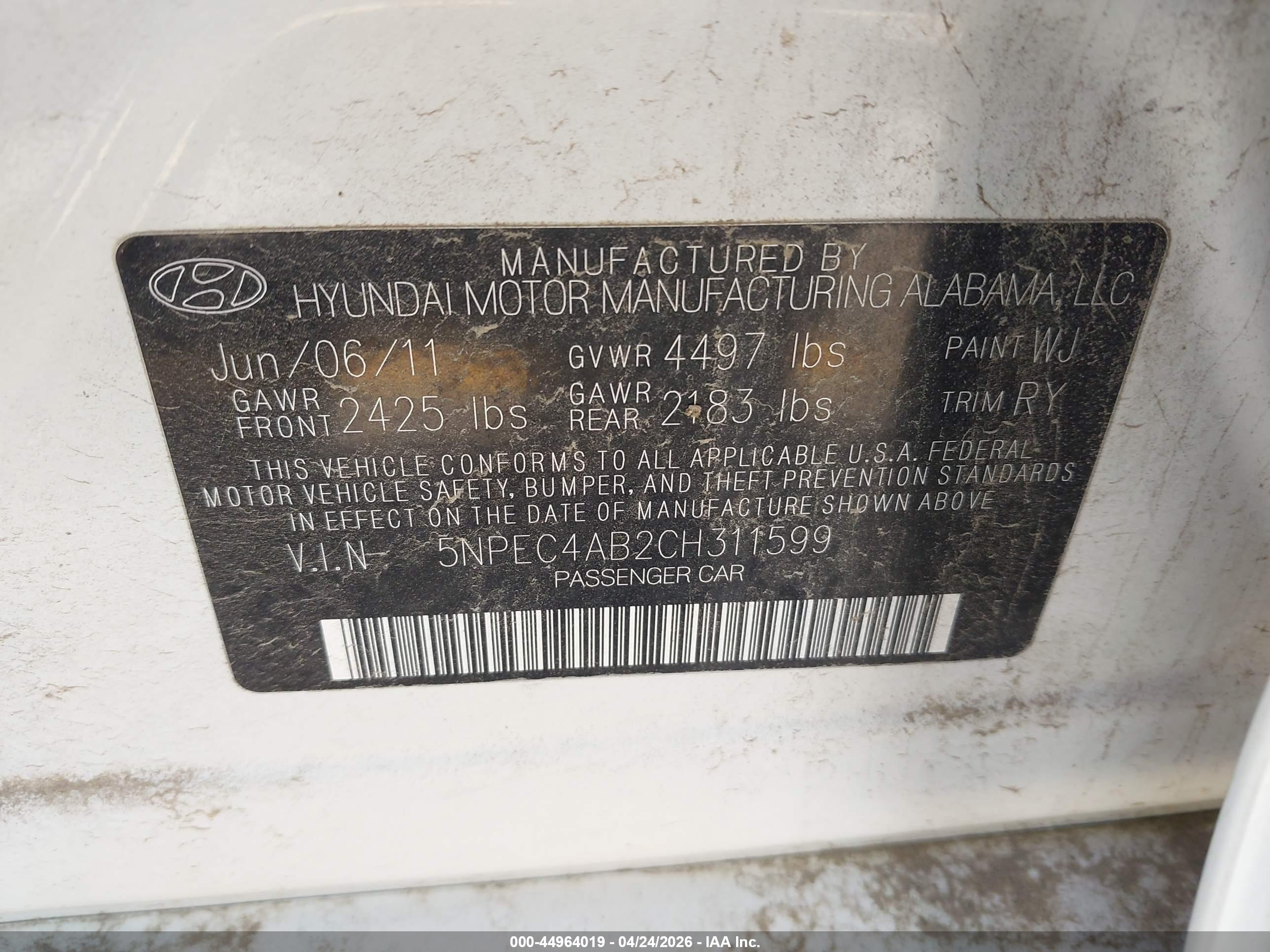 HYUNDAI SONATA image 9