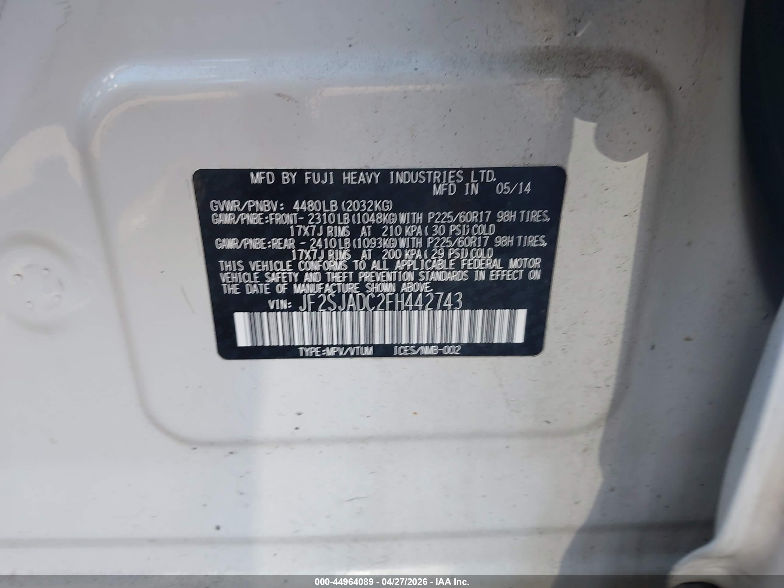 SUBARU FORESTER image 9