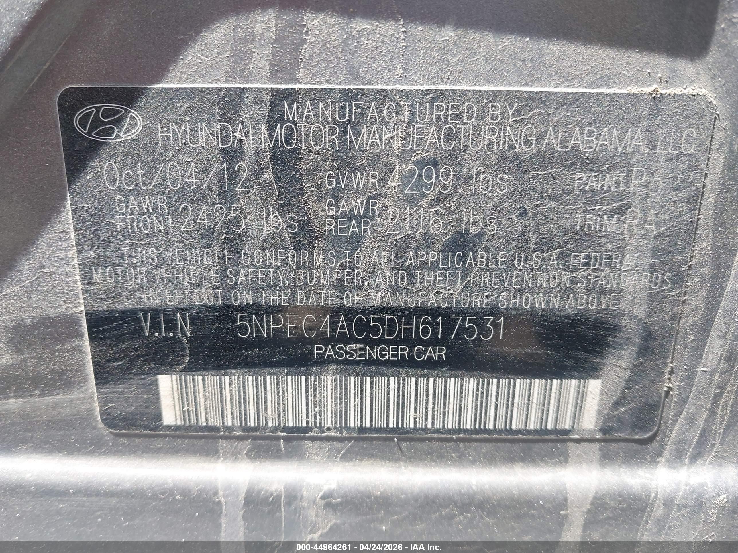 HYUNDAI SONATA image 9