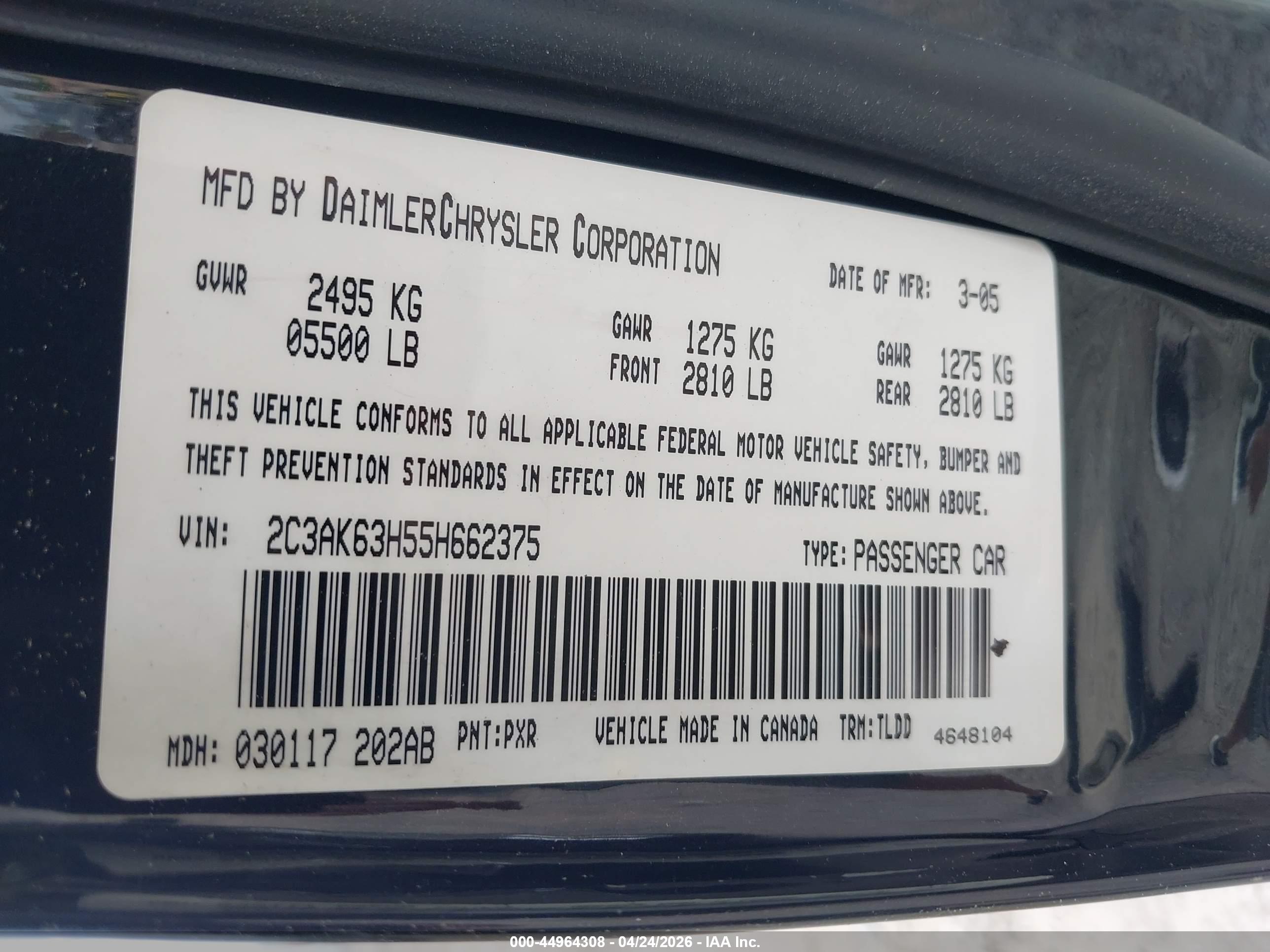 CHRYSLER 300C image 9