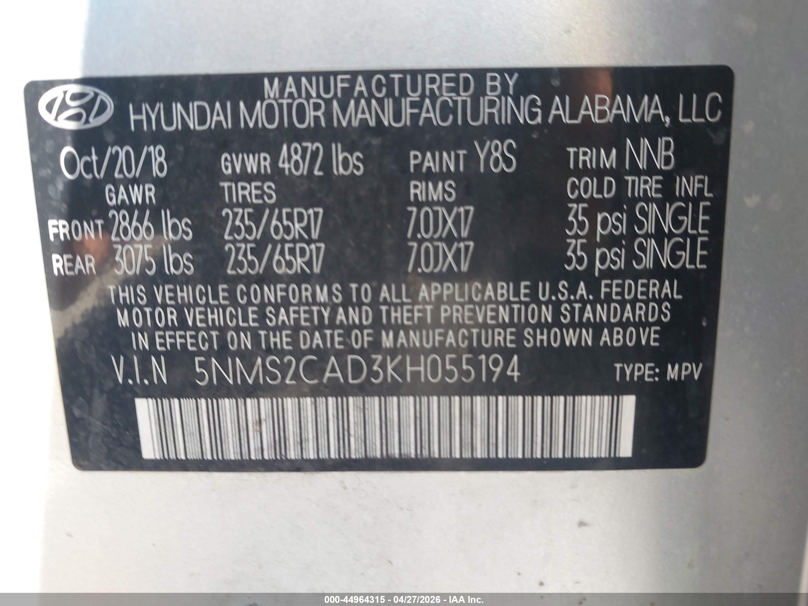 HYUNDAI SANTA image 9