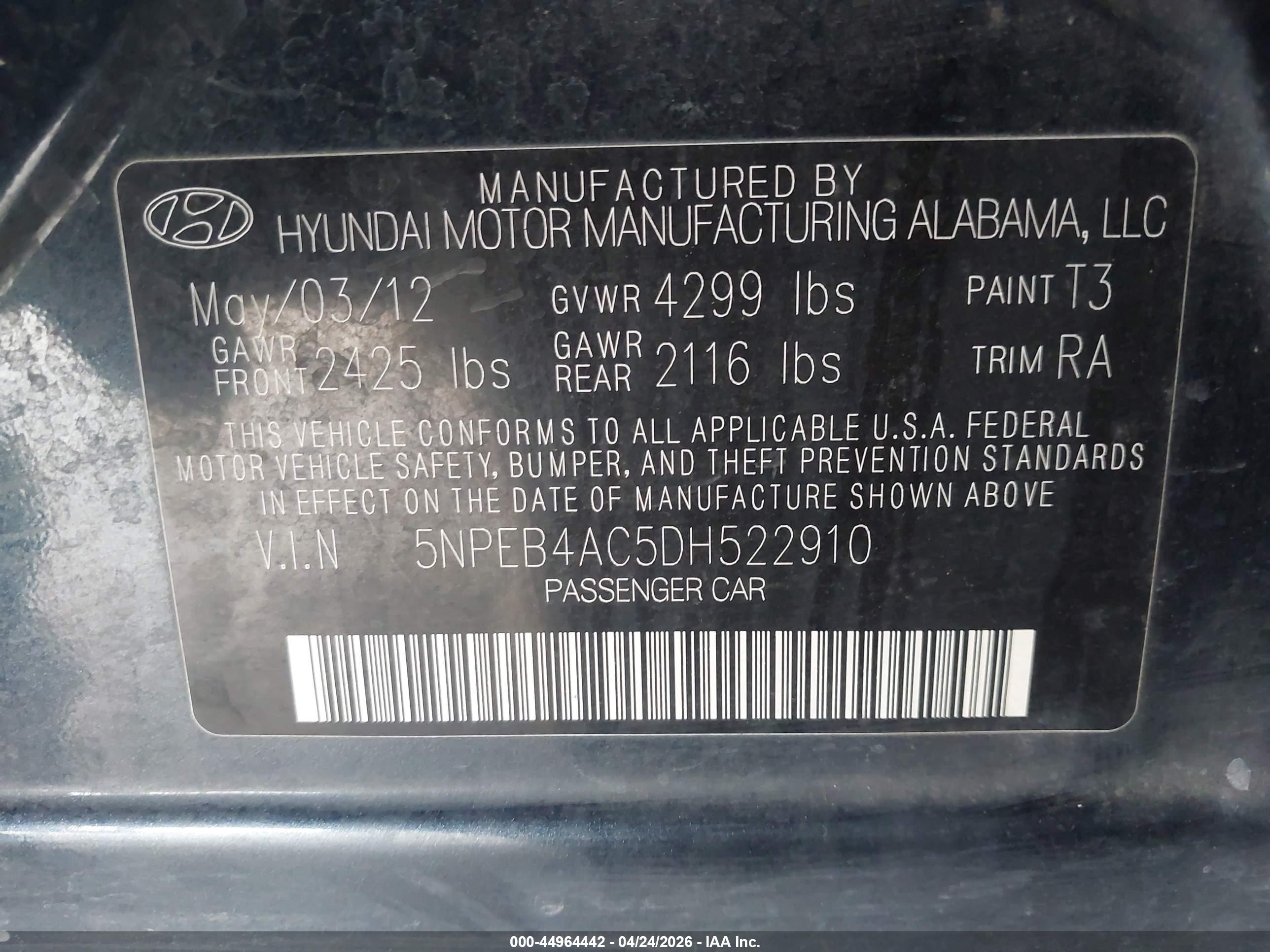 HYUNDAI SONATA image 9