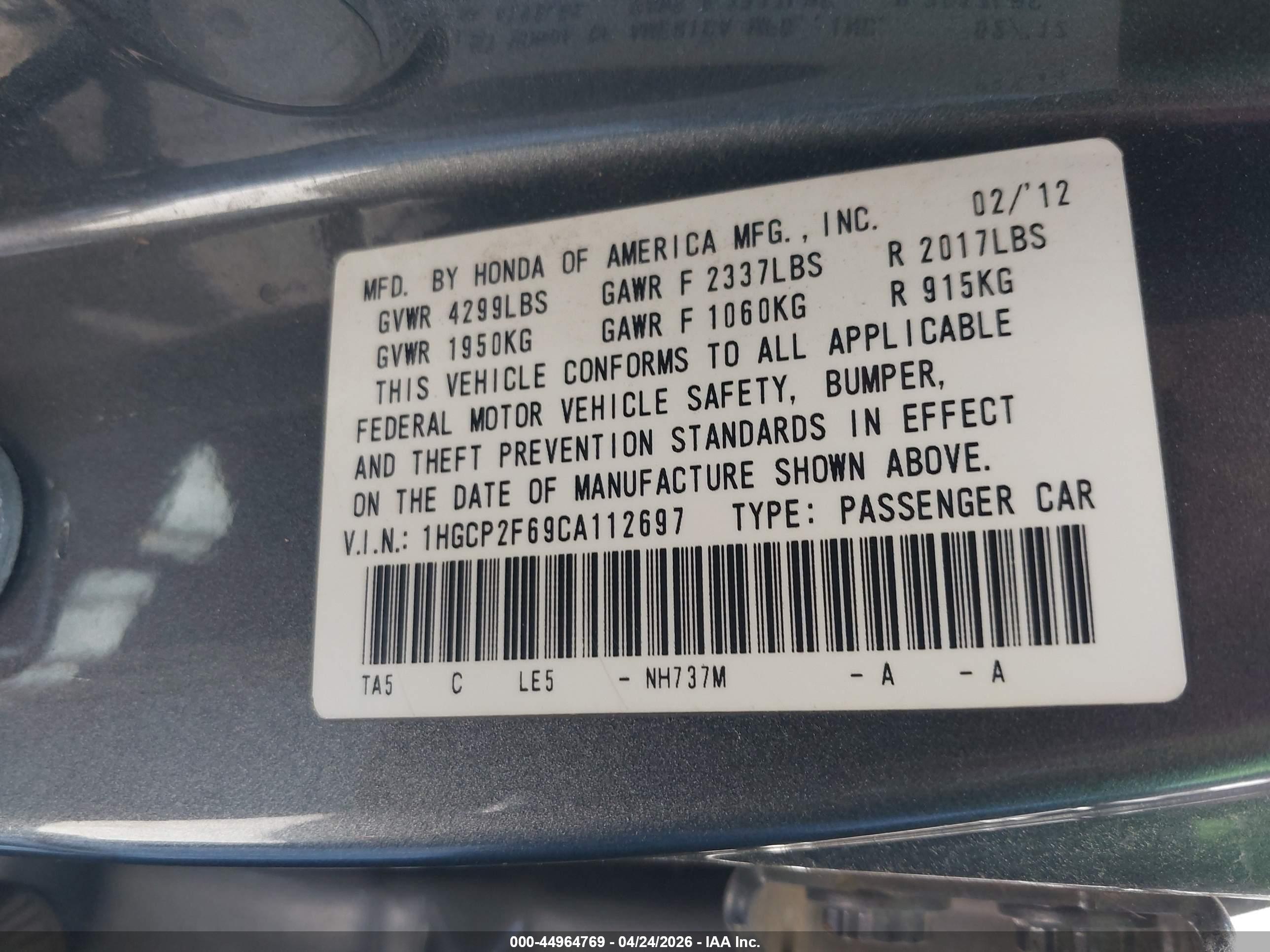 HONDA ACCORD image 9