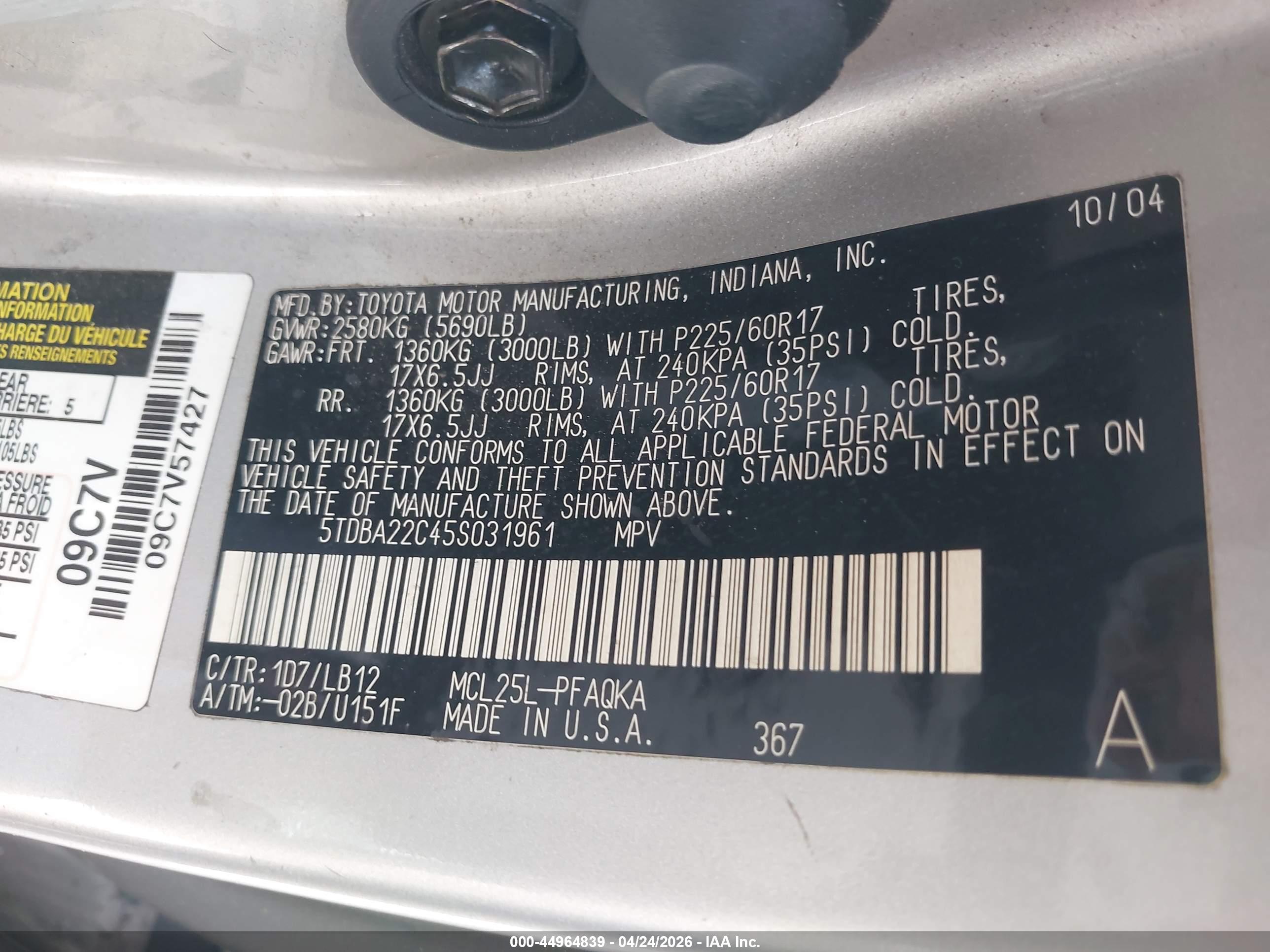 TOYOTA SIENNA image 9