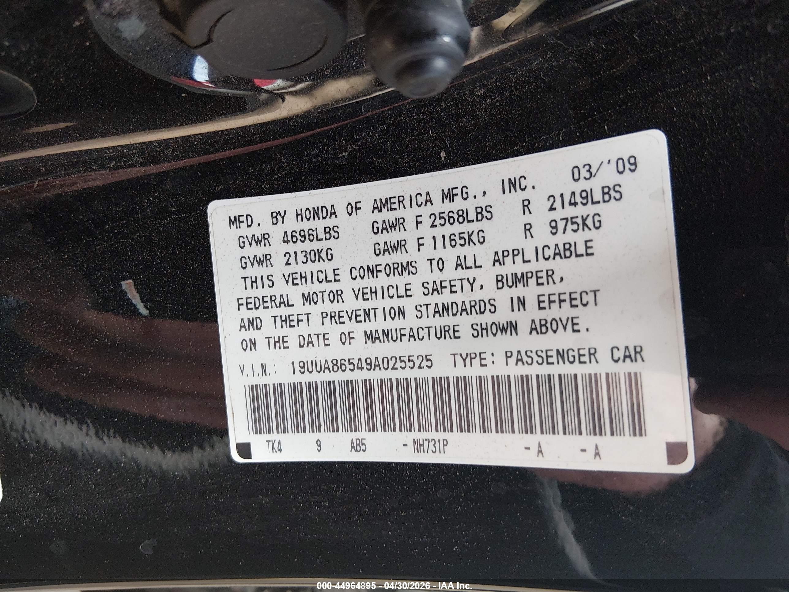ACURA TL image 9