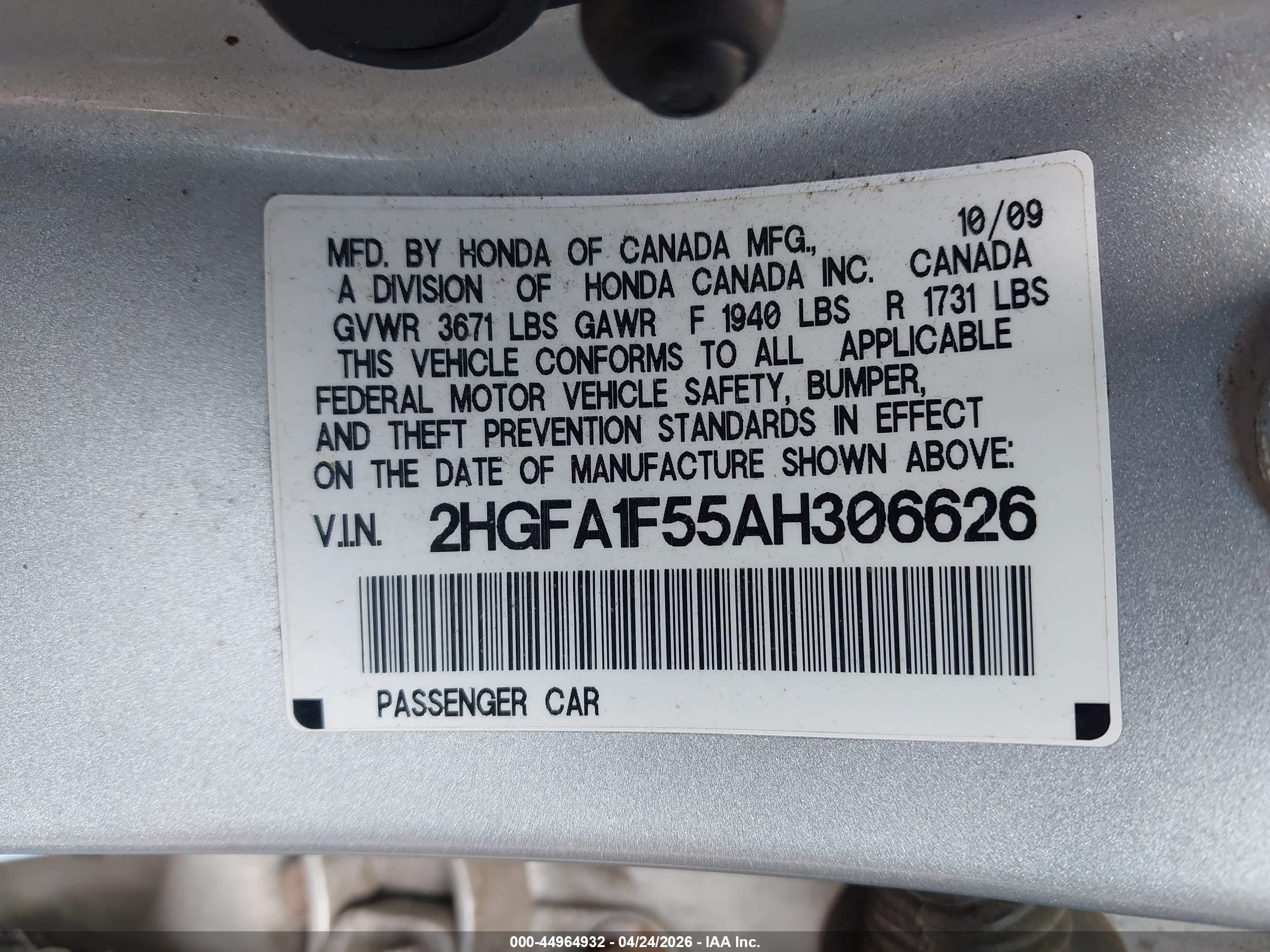 HONDA CIVIC image 9